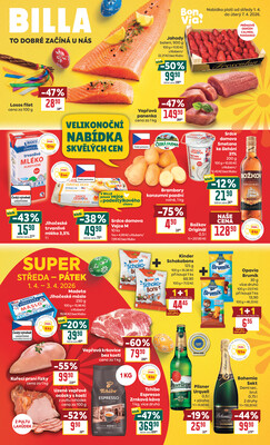 BILLA malý leták od 1.4. do 7.4.2026
