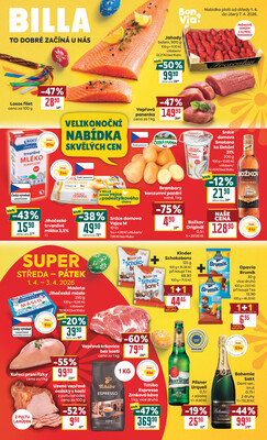BILLA od 1.4. do 7.4.2026