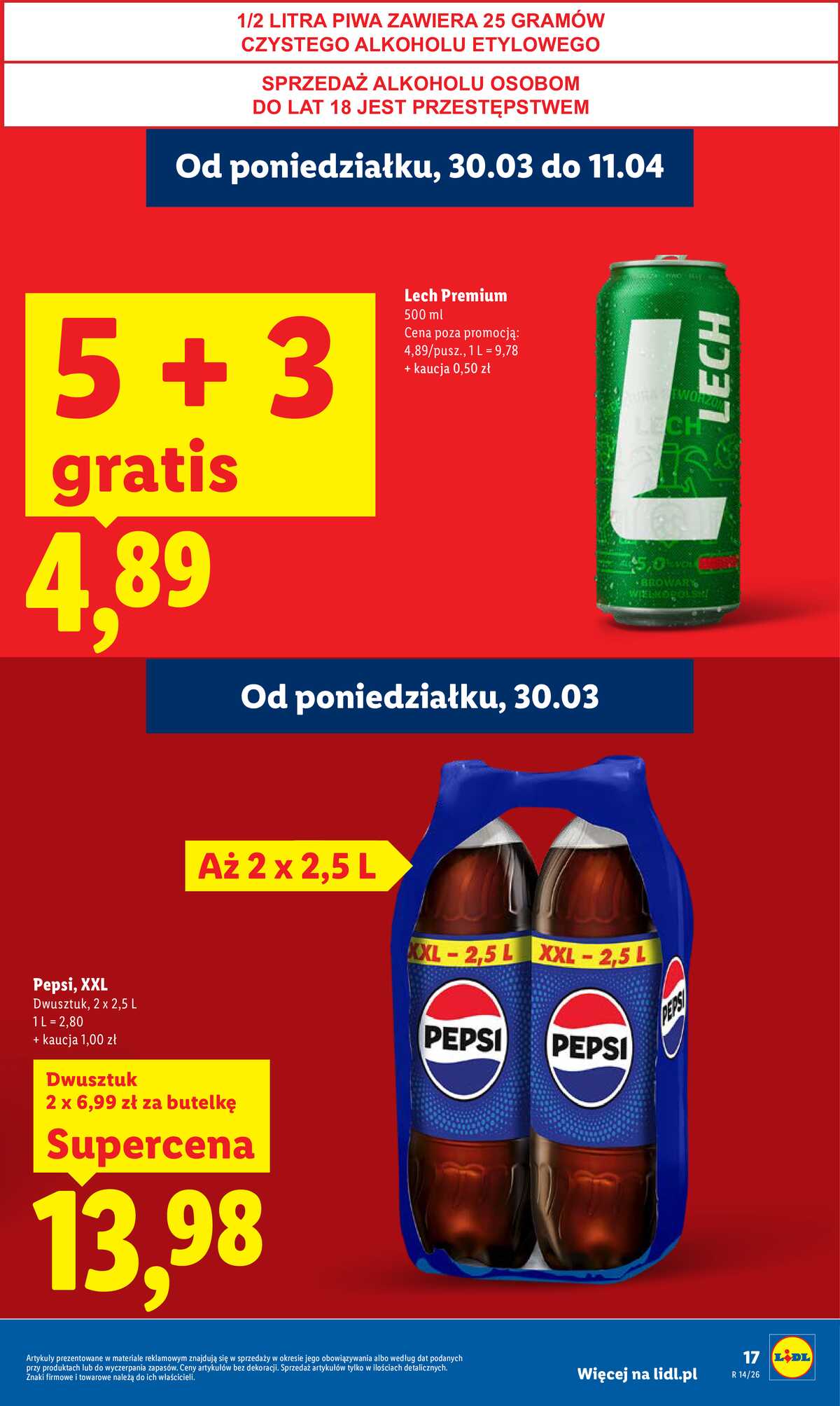 Leták Lidl Polsko 30.3.-1.4.2026 - Zpravodaj platný od 30.03 do 1.04 strana 17