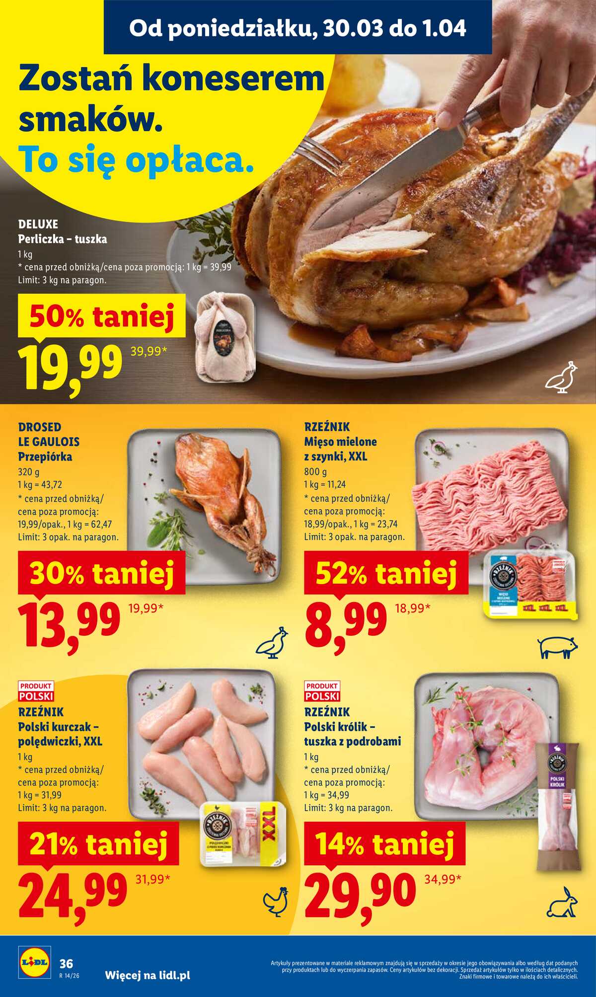 Leták Lidl Polsko 30.3.-1.4.2026 - Zpravodaj platný od 30.03 do 1.04 strana 36