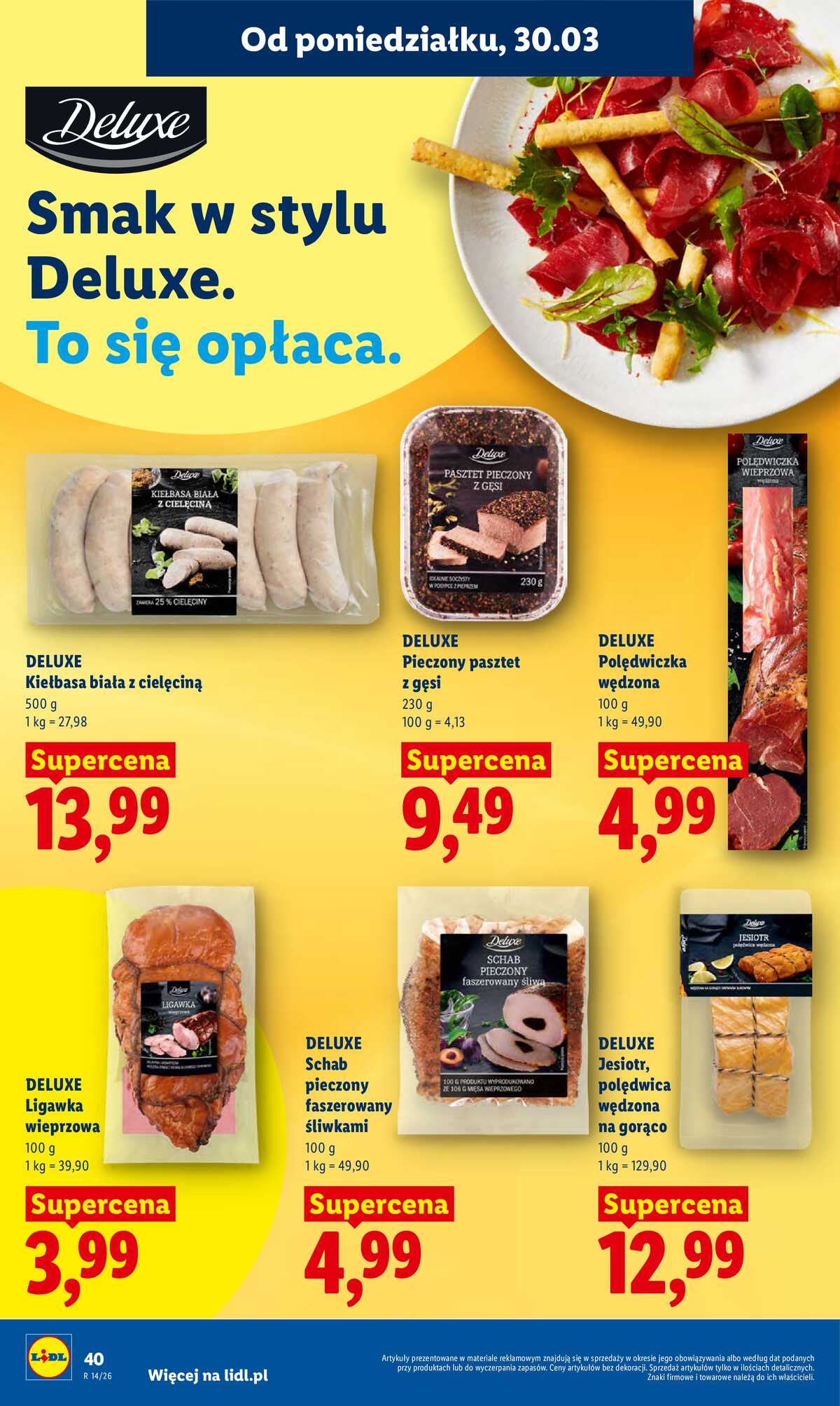 Leták Lidl Polsko 30.3.-1.4.2026 - Zpravodaj platný od 30.03 do 1.04 strana 40