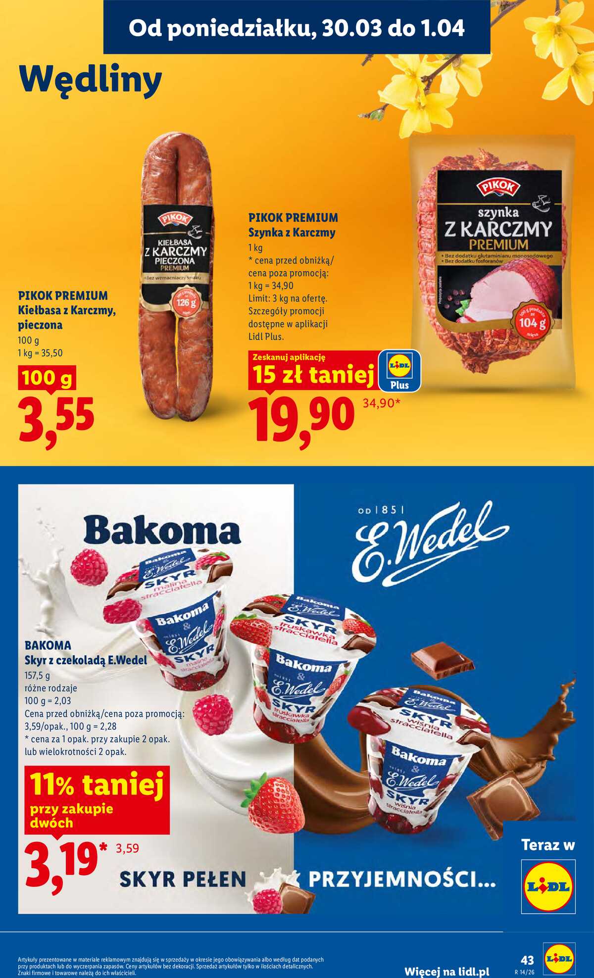 Leták Lidl Polsko 30.3.-1.4.2026 - Zpravodaj platný od 30.03 do 1.04 strana 43