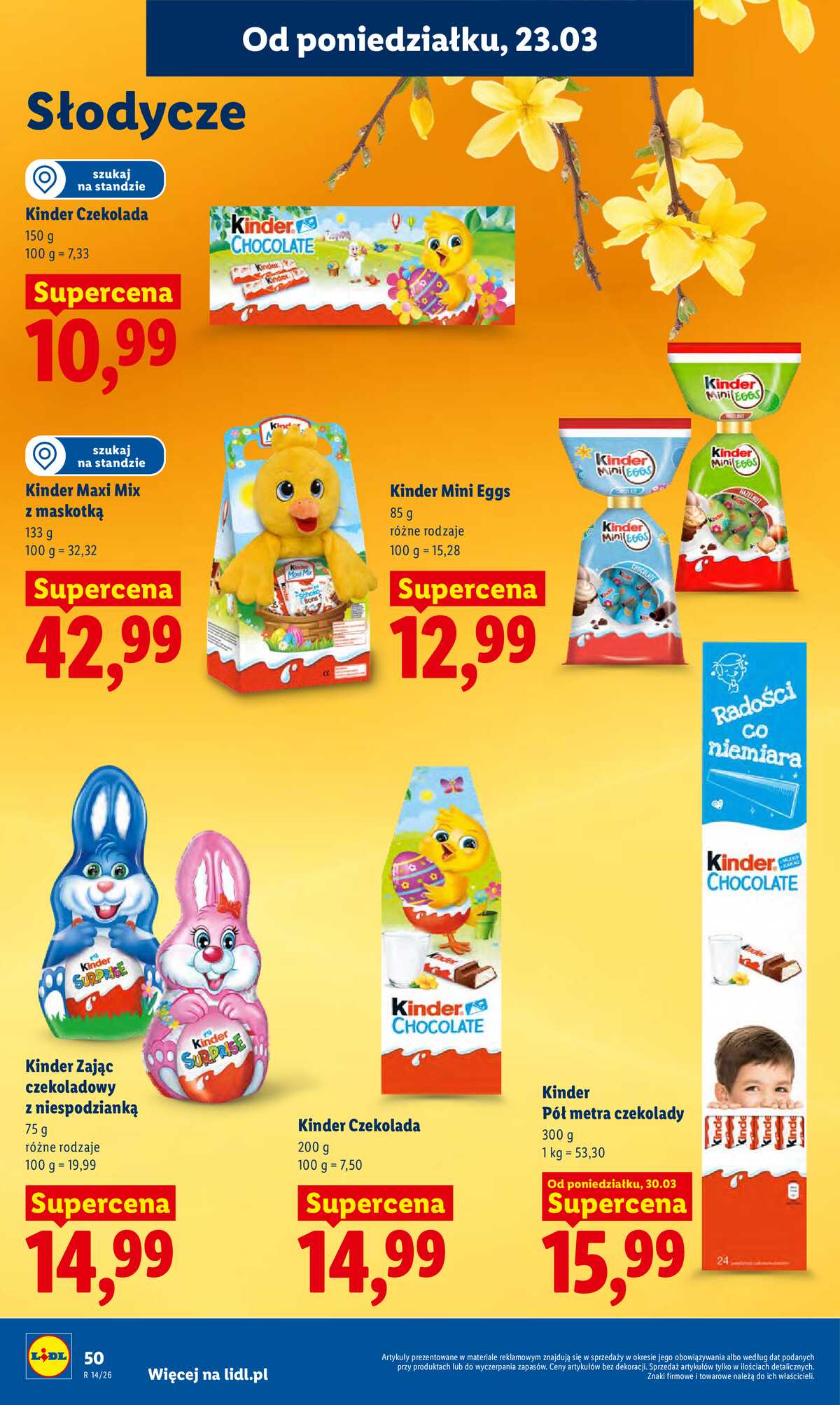 Leták Lidl Polsko 30.3.-1.4.2026 - Zpravodaj platný od 30.03 do 1.04 strana 50