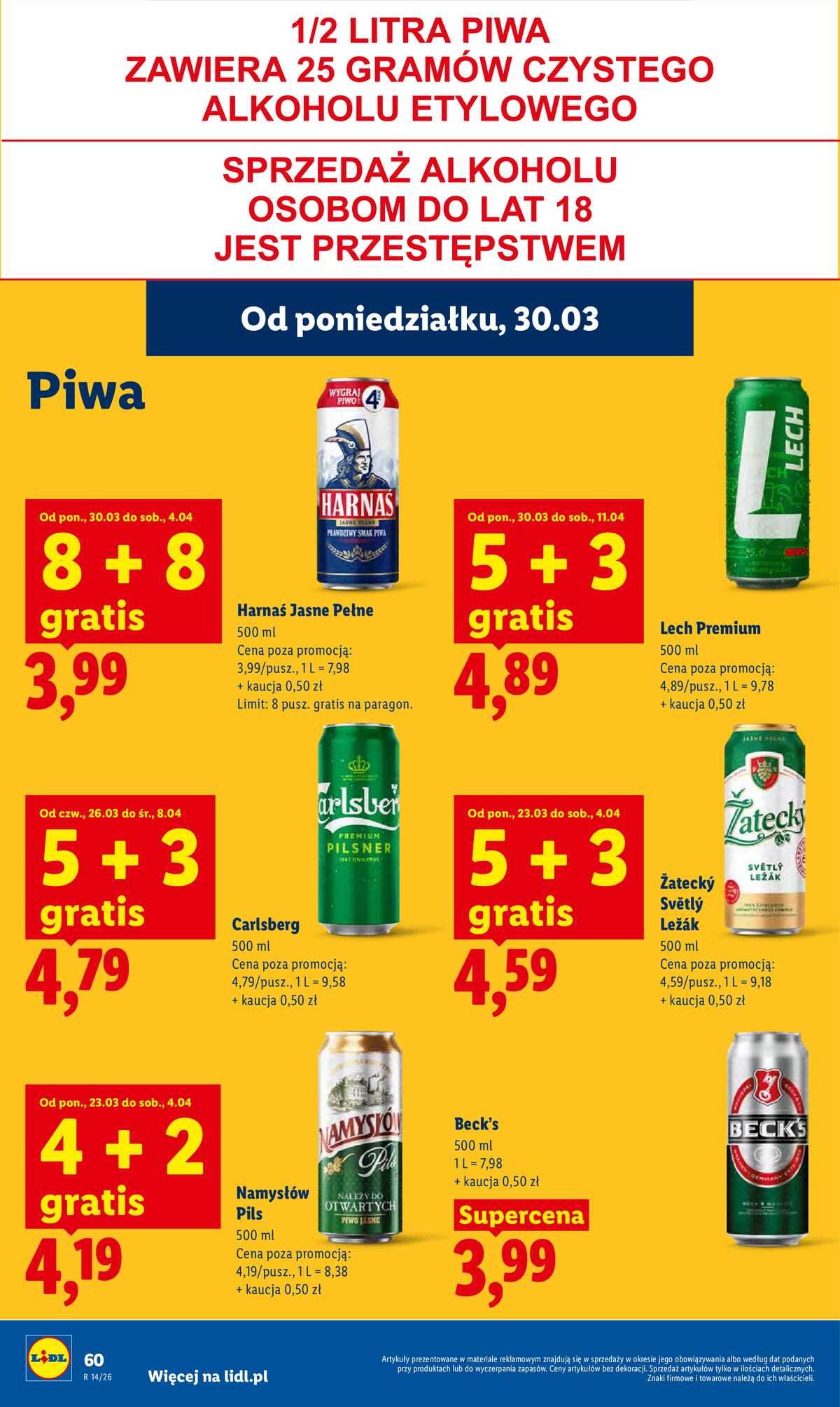 Leták Lidl Polsko 30.3.-1.4.2026 - Zpravodaj platný od 30.03 do 1.04 strana 60