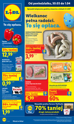Leták Lidl Polsko 30.3.-1.4.2026 - Zpravodaj platný od 30.03 do 1.04