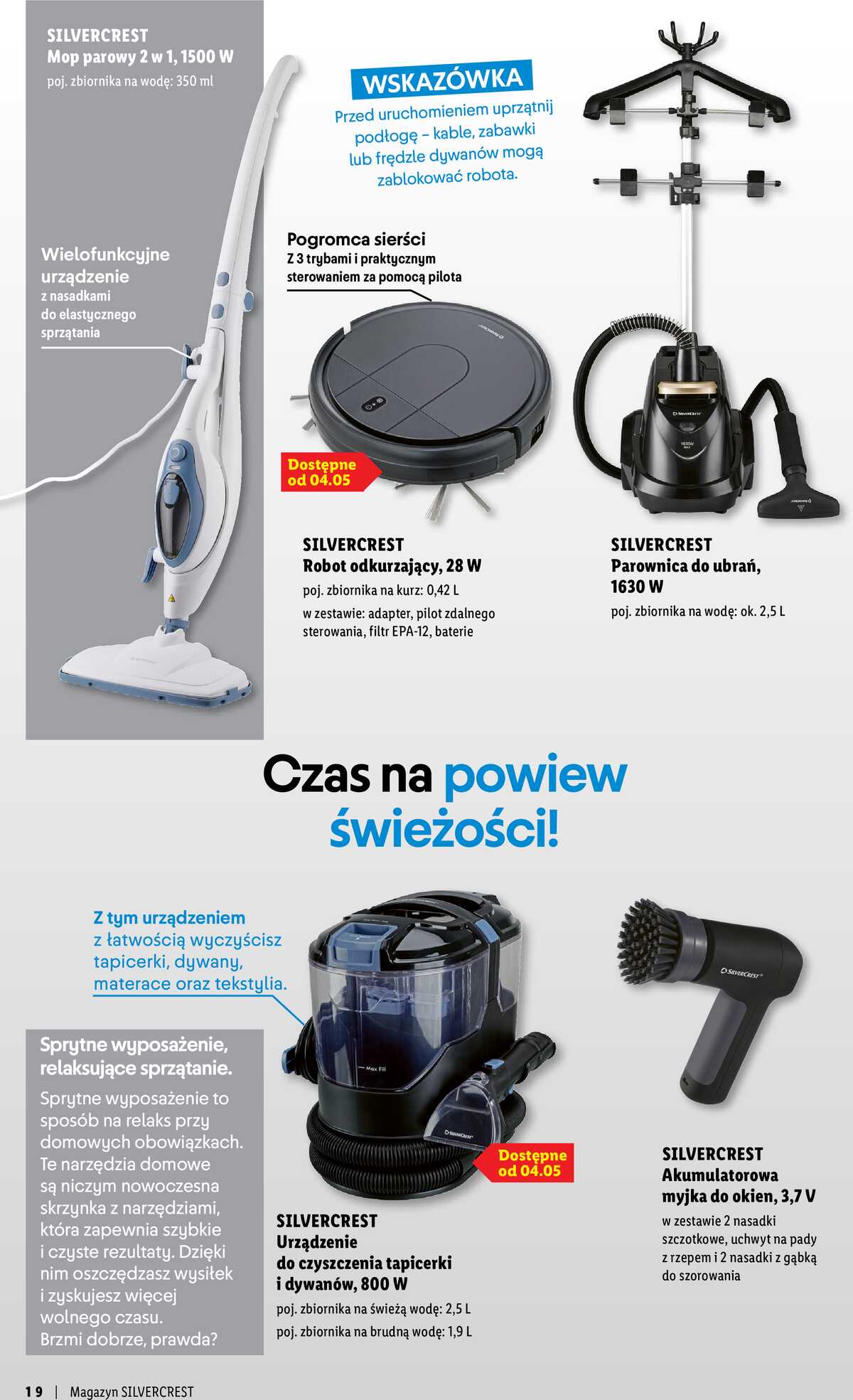 Leták Lidl Polsko 29.3.-9.5.2026 - Silvercrest strana 19