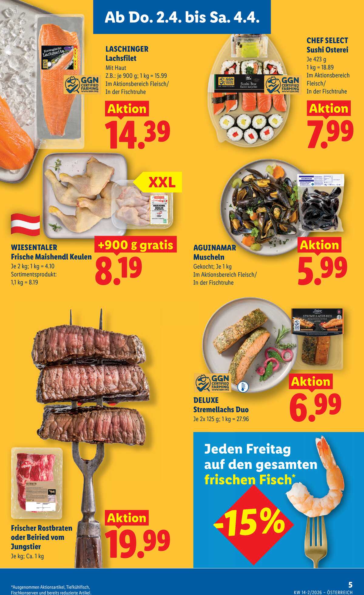 Leták Lidl Rakousko 2.4.-8.4.2026 strana 7