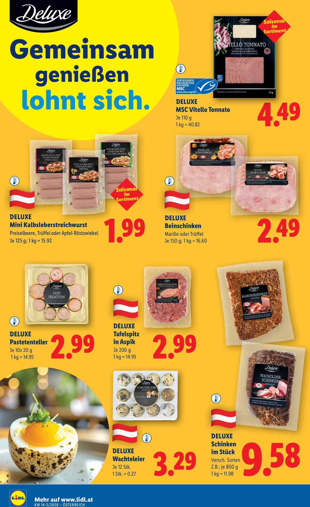 Leták Lidl Rakousko 2.4.-8.4.2026 strana 8