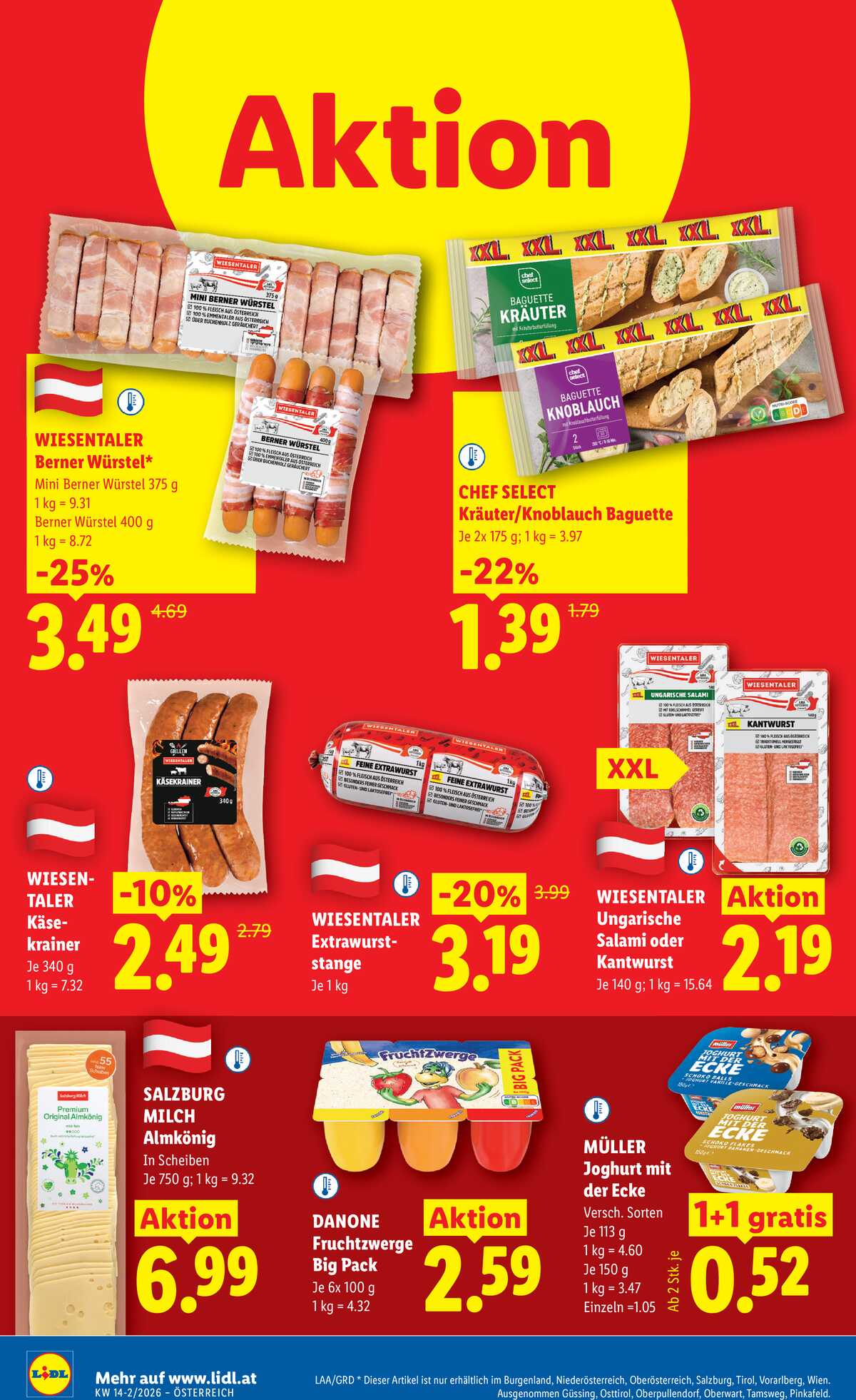 Leták Lidl Rakousko 2.4.-8.4.2026 strana 16