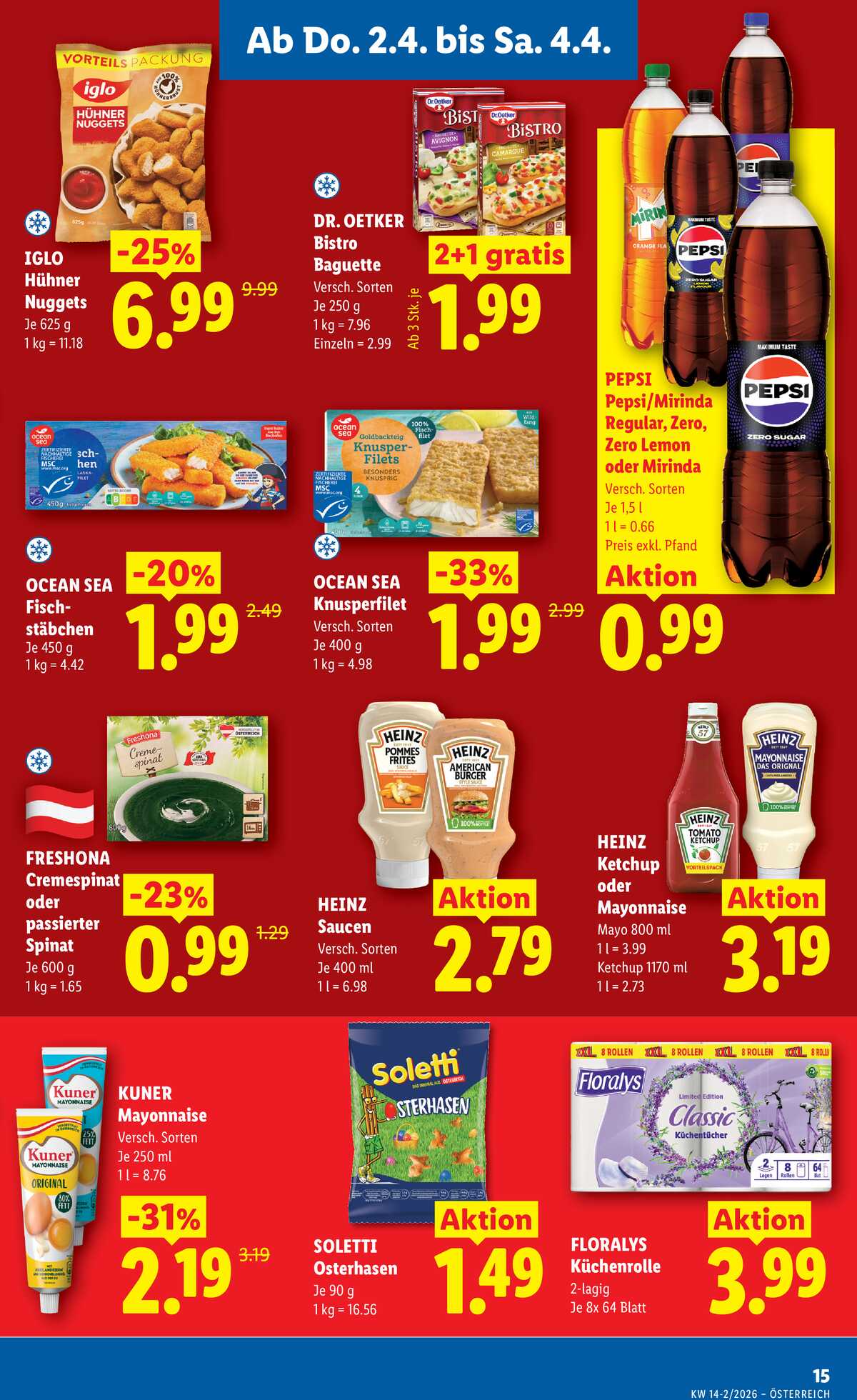 Leták Lidl Rakousko 2.4.-8.4.2026 strana 17
