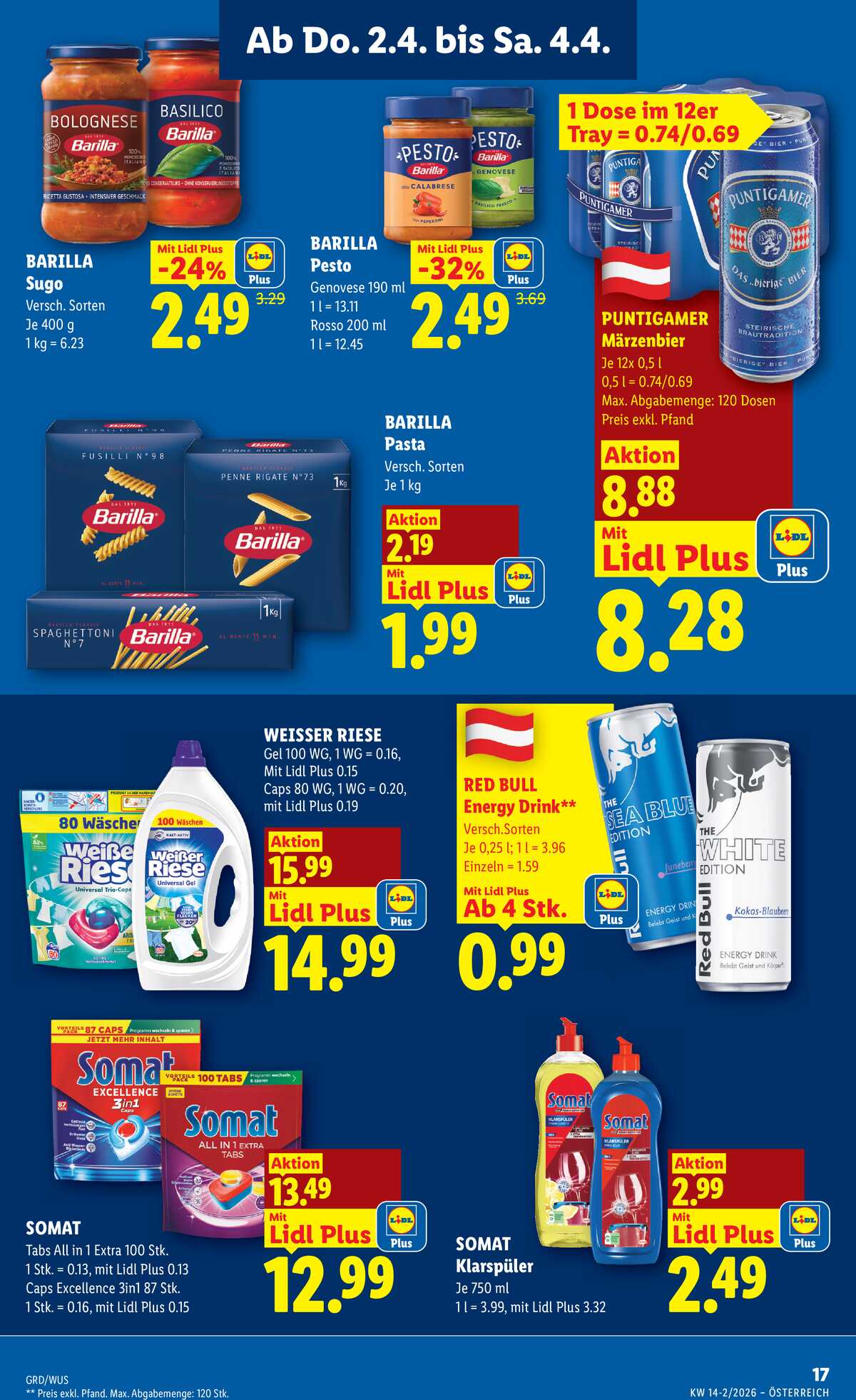 Leták Lidl Rakousko 2.4.-8.4.2026 strana 19