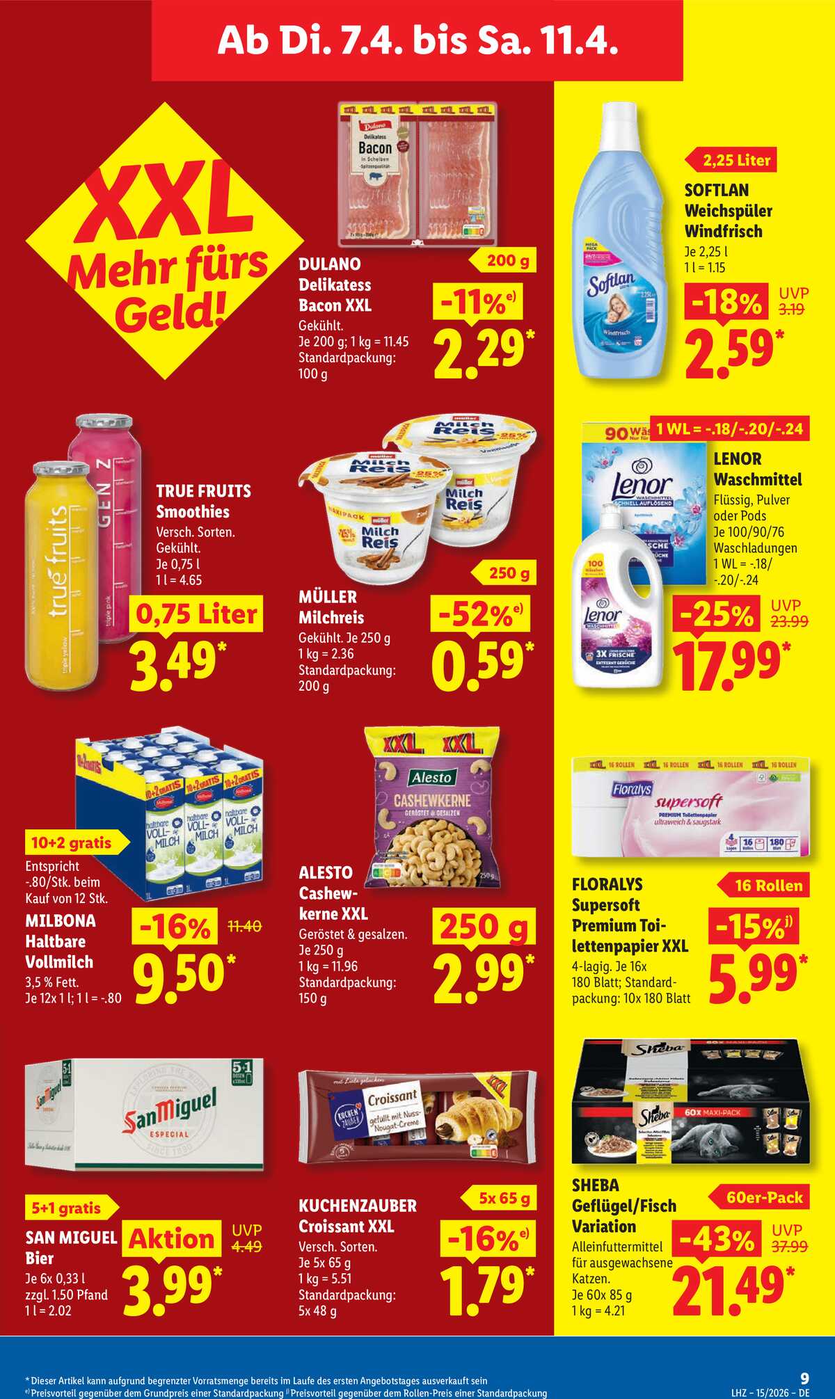 Leták Lidl Německo 7.4.-11.4.2026 strana 15