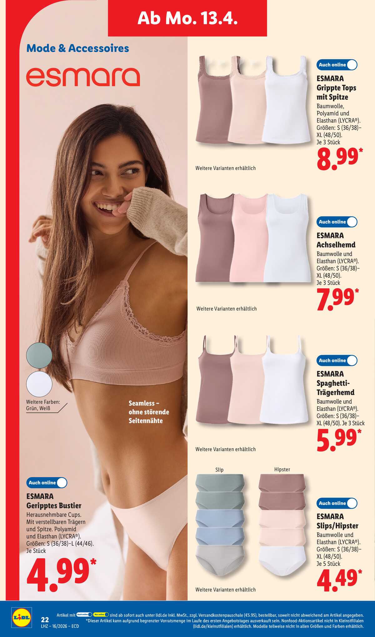 Leták Lidl Německo 13.4.-18.4.2026 strana 16