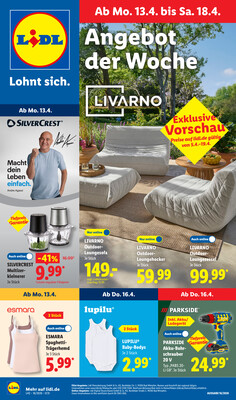 Leták Lidl Německo 13.4.-18.4.2026