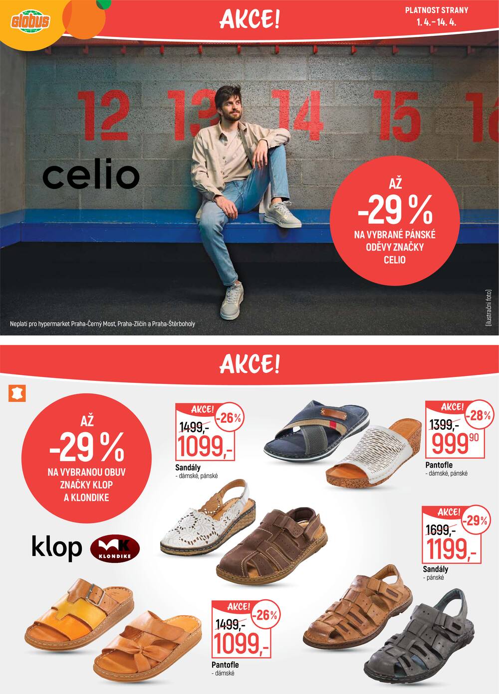 Akční leták Globus 1.4. - 7.4.2026 - Globus Praha - Centrum Černý Most