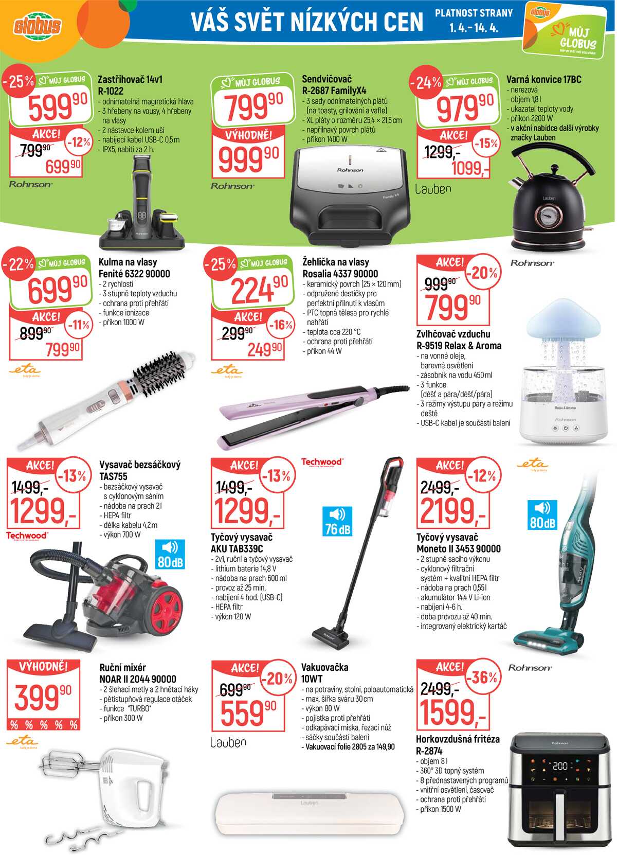 Akční leták Globus 1.4. - 7.4.2026 - Globus České Budějovice strana 30