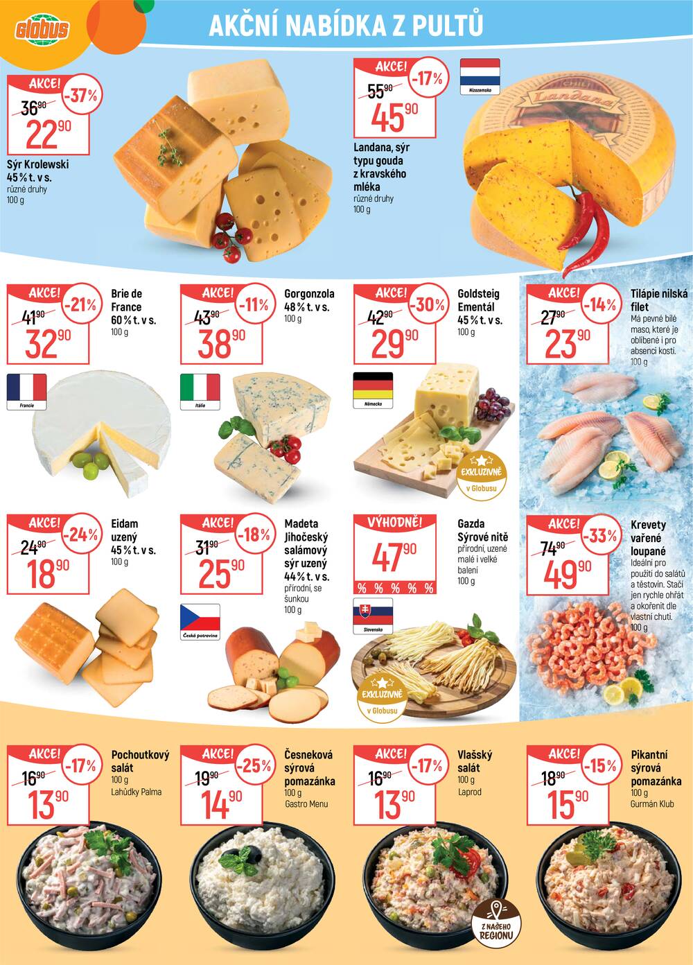 Akční leták Globus 1.4. - 7.4.2026 - Globus České Budějovice