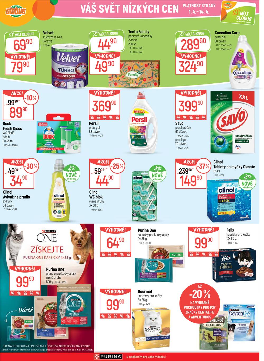 Akční leták Globus 1.4. - 7.4.2026 - Globus Olomouc