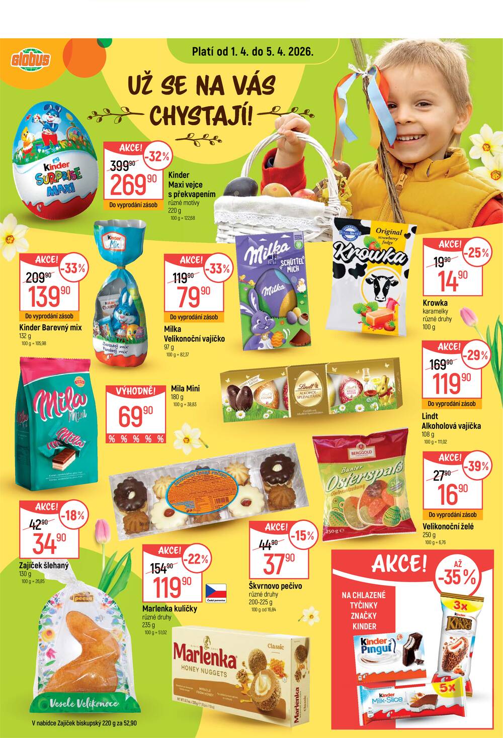Akční leták Globus 1.4. - 7.4.2026 - Globus Opava