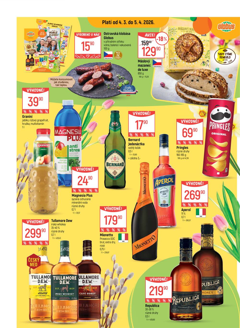 Akční leták Globus 1.4. - 7.4.2026 - Globus Pardubice