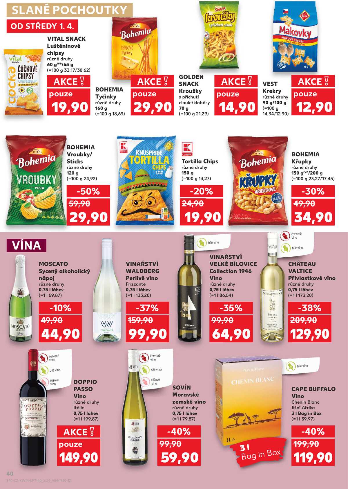 Kaufland 1.4. - 7.4. - Kaufland - Jindřichův Hradec strana 40