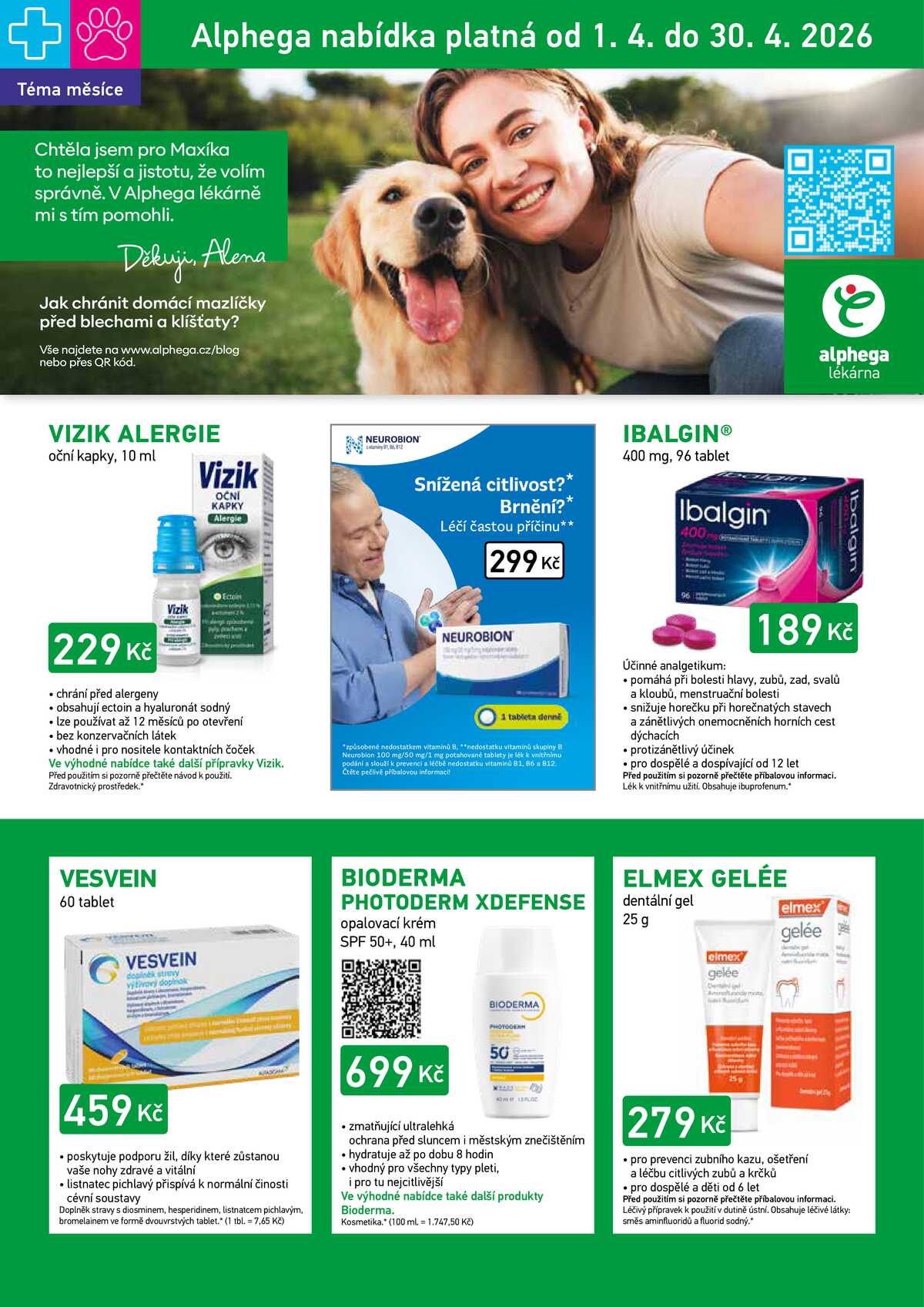 Alphega Lékárna od 1.4. do 30.4.2026 strana 1