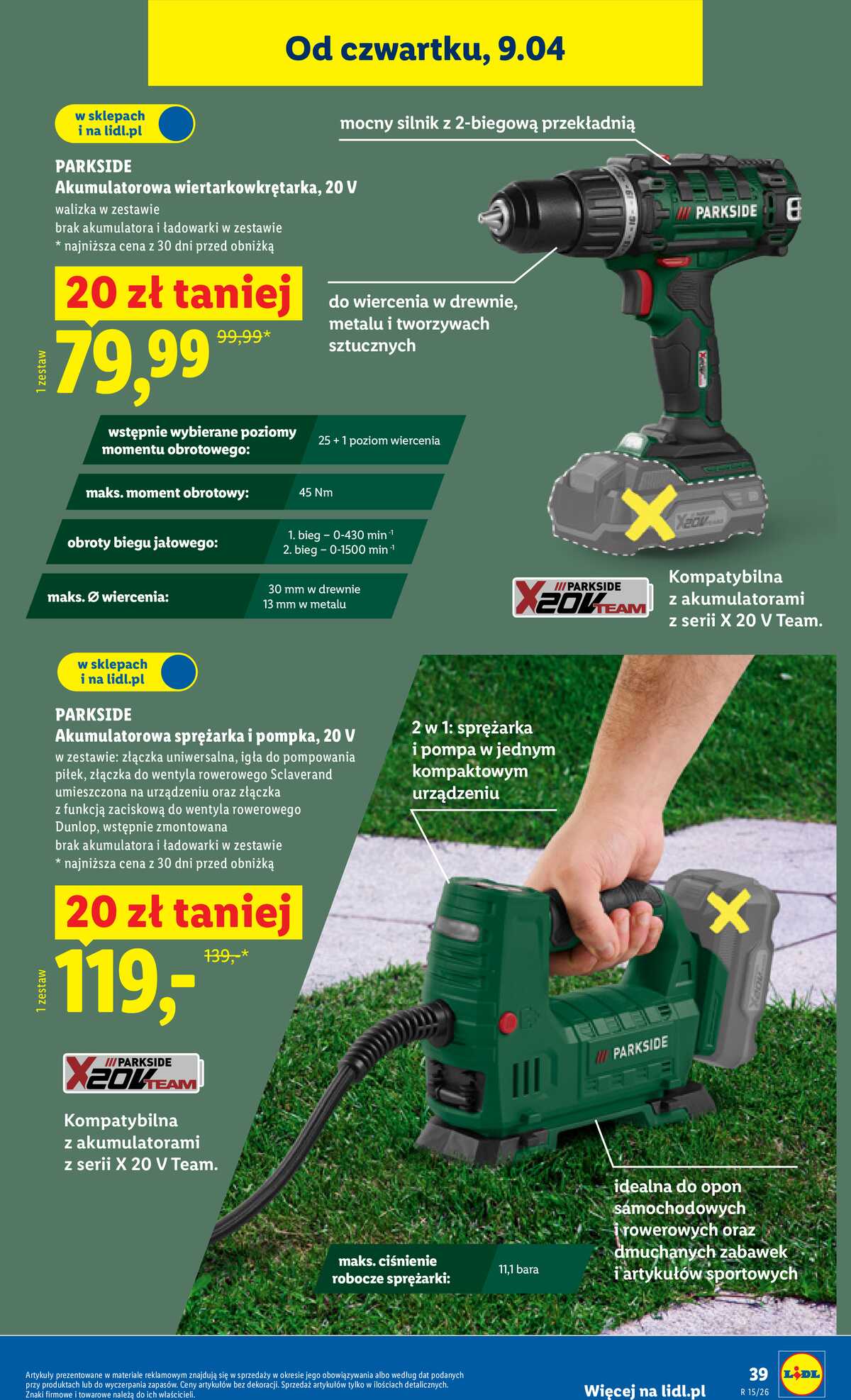 Leták Lidl Polsko 7.4.-11.4.2026 - Katalog platný od 7.04 strana 47