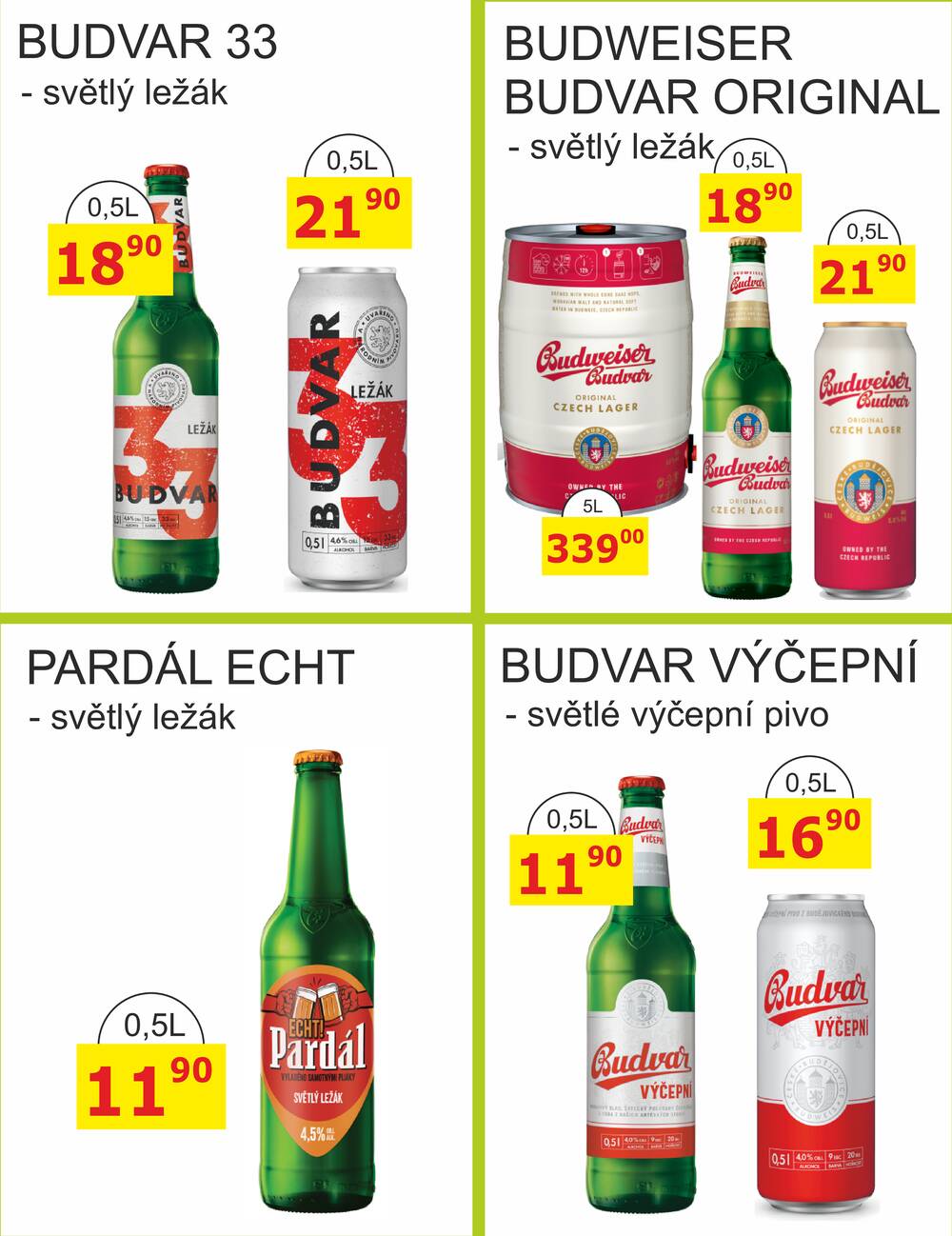 BENE Nápoje od 1.4. do 30.4.2026