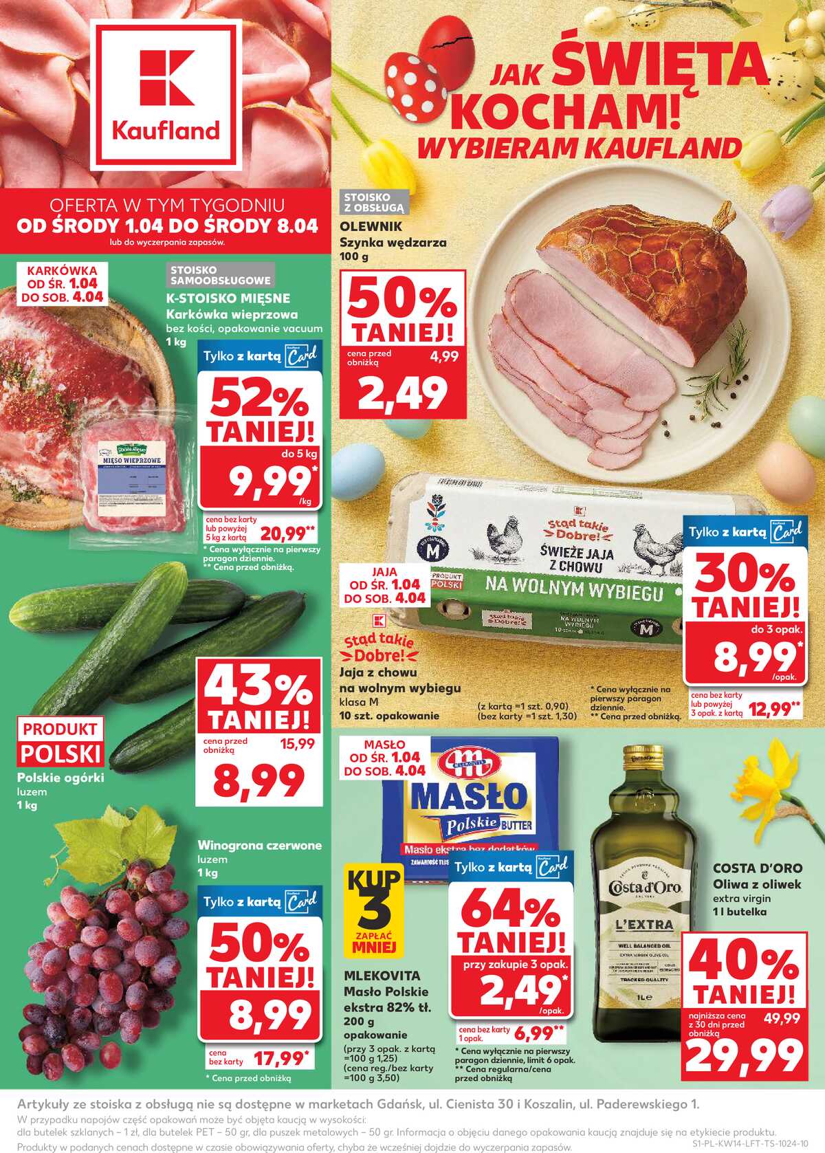 Leták Kaufland Polsko 1.4.-8.4.2026 - Noviny týdne strana 1