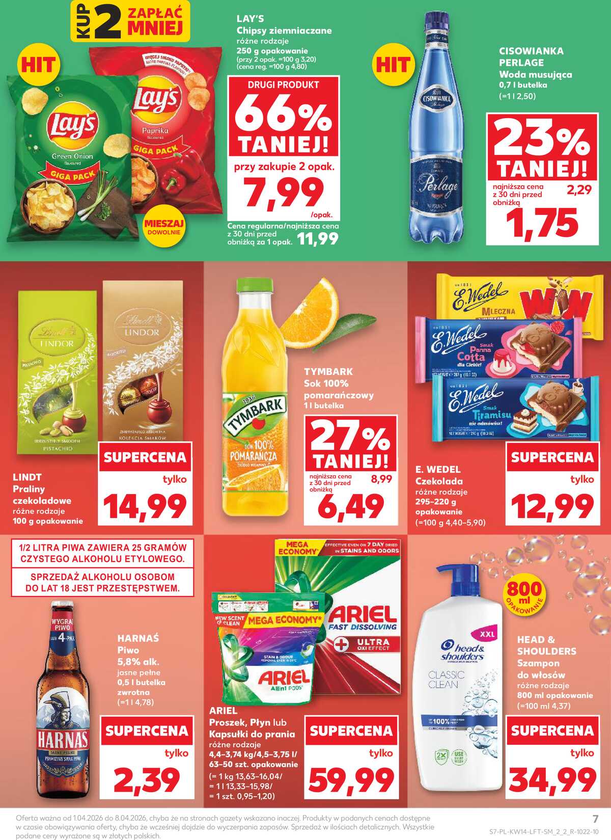 Leták Kaufland Polsko 1.4.-8.4.2026 - Noviny týdne strana 7