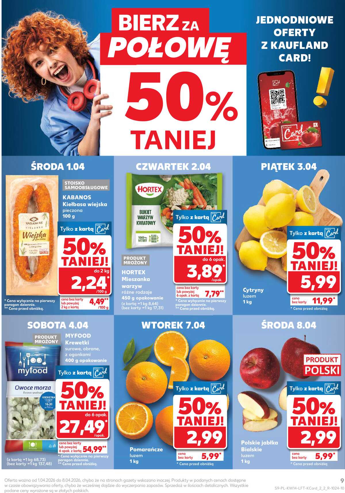Leták Kaufland Polsko 1.4.-8.4.2026 - Noviny týdne strana 9
