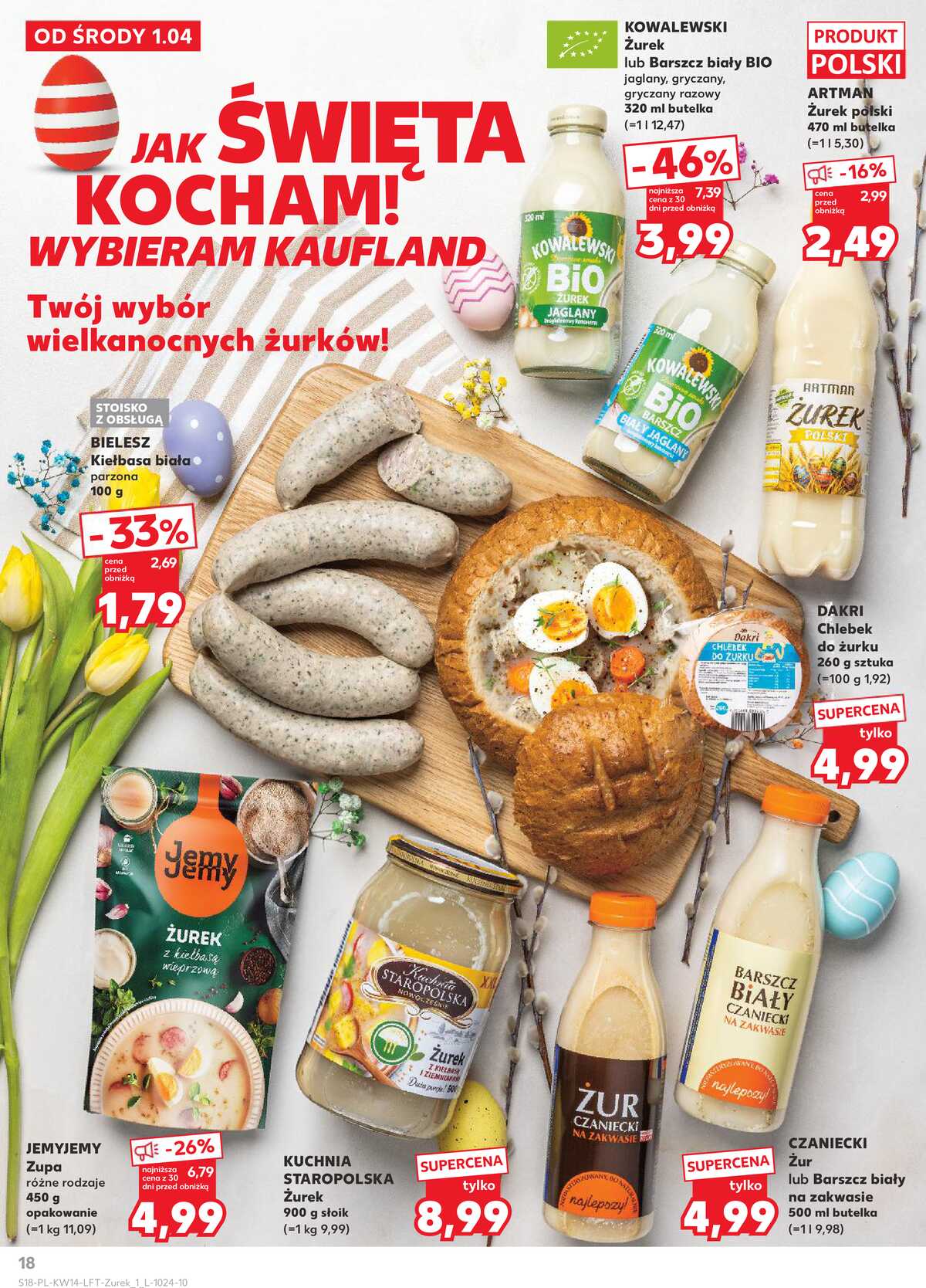 Leták Kaufland Polsko 1.4.-8.4.2026 - Noviny týdne strana 18