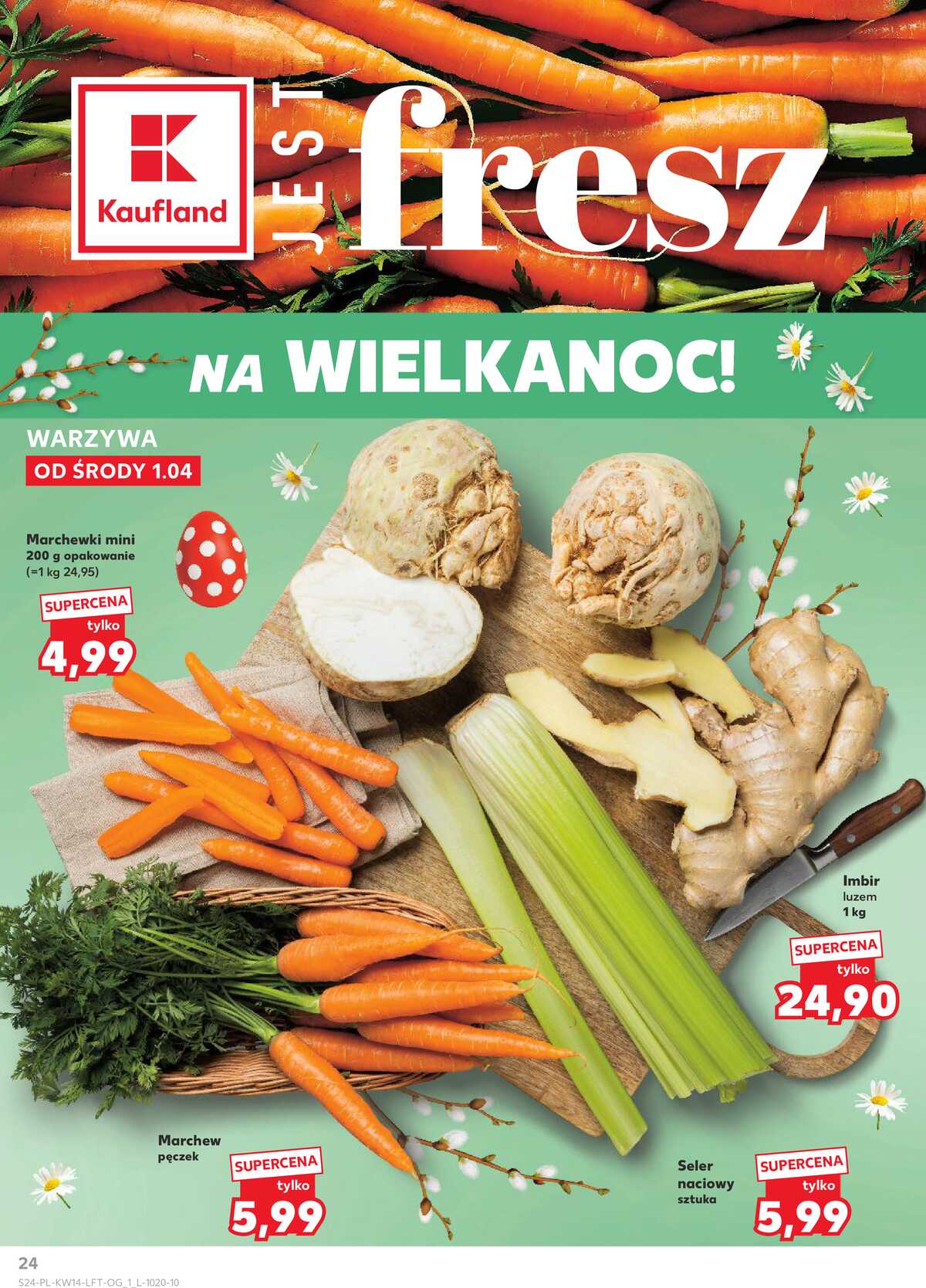Leták Kaufland Polsko 1.4.-8.4.2026 - Noviny týdne strana 24