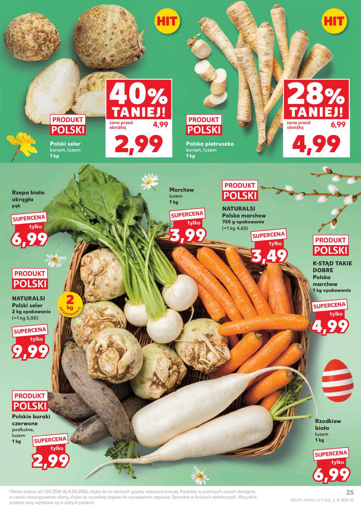 Leták Kaufland Polsko 1.4.-8.4.2026 - Noviny týdne strana 25