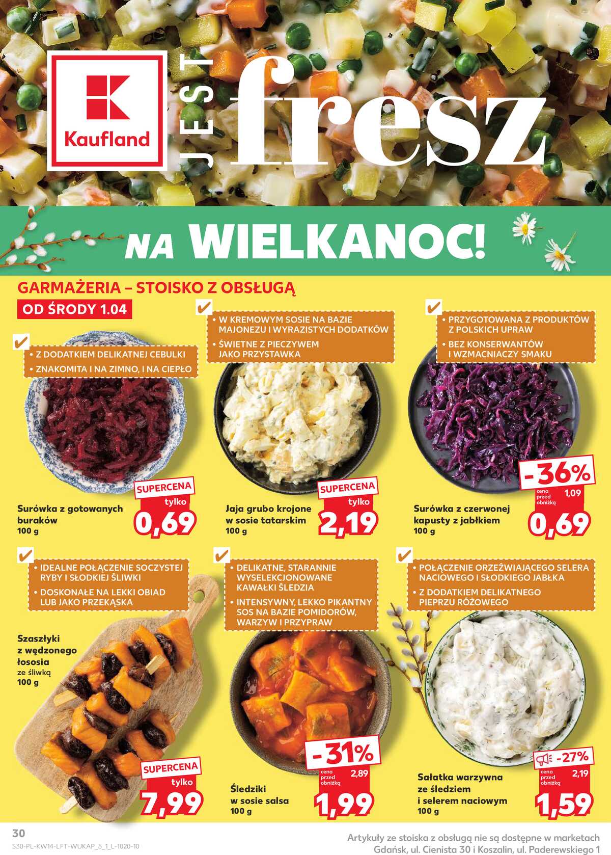 Leták Kaufland Polsko 1.4.-8.4.2026 - Noviny týdne strana 30