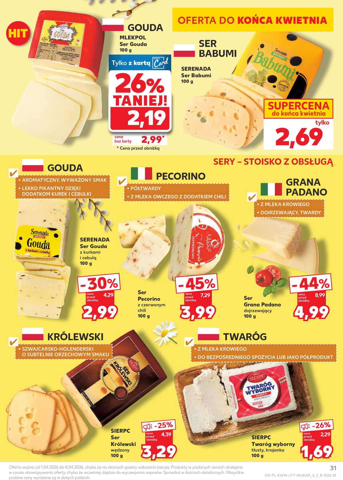 Leták Kaufland Polsko 1.4.-8.4.2026 - Noviny týdne strana 31