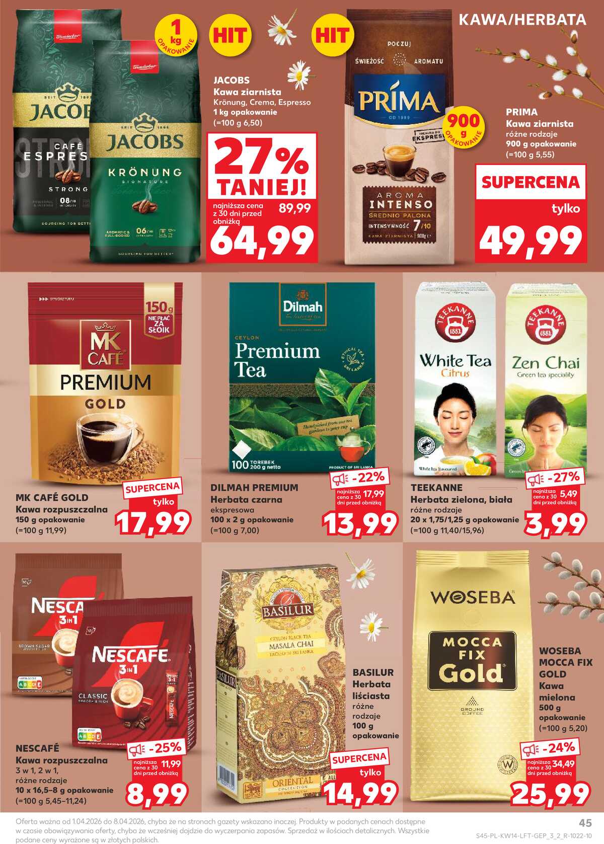 Leták Kaufland Polsko 1.4.-8.4.2026 - Noviny týdne strana 45