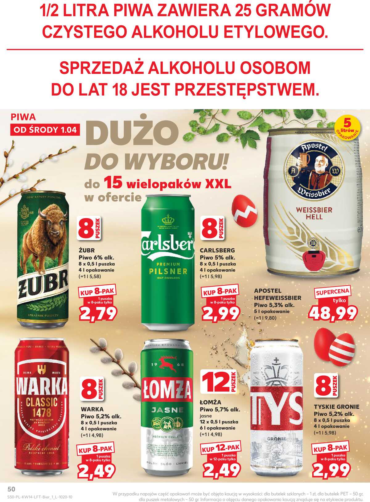 Leták Kaufland Polsko 1.4.-8.4.2026 - Noviny týdne strana 50
