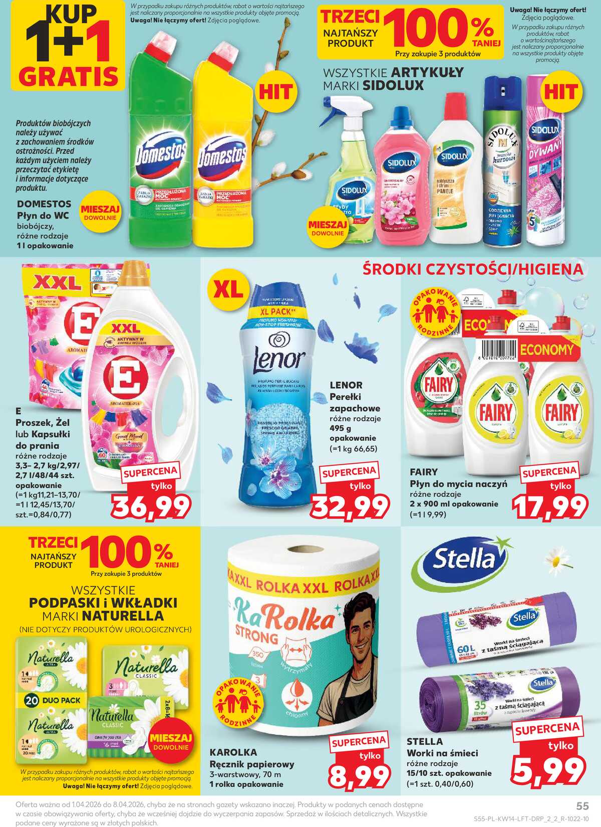 Leták Kaufland Polsko 1.4.-8.4.2026 - Noviny týdne strana 55