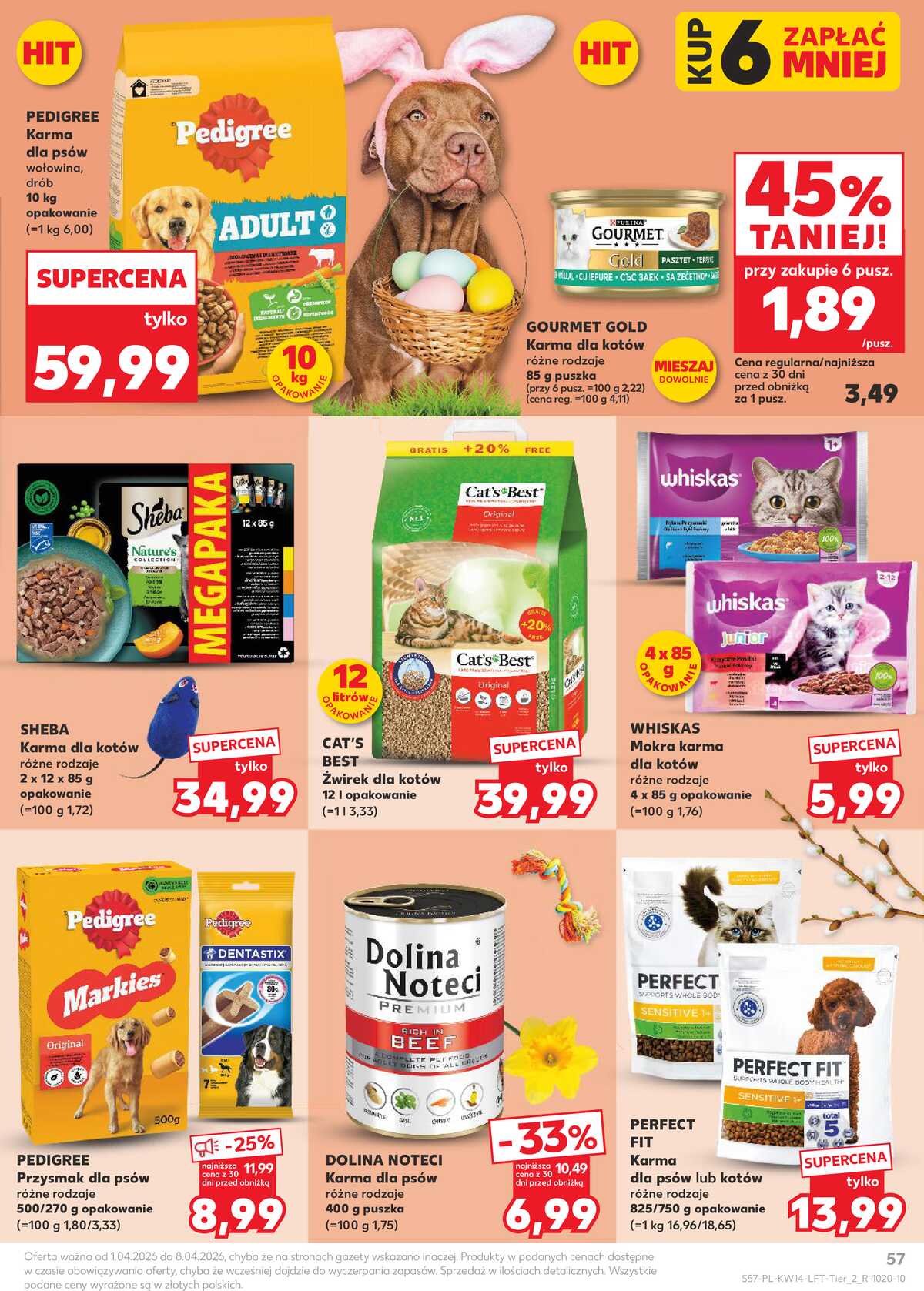 Leták Kaufland Polsko 1.4.-8.4.2026 - Noviny týdne strana 57