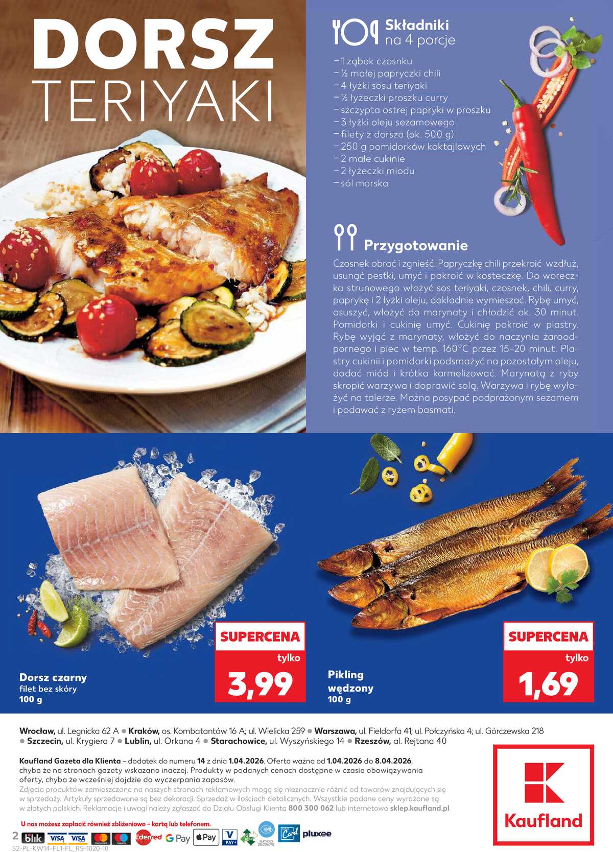 Leták Kaufland Polsko 1.4.-8.4.2026 - Ryby z našeho pultu strana 2