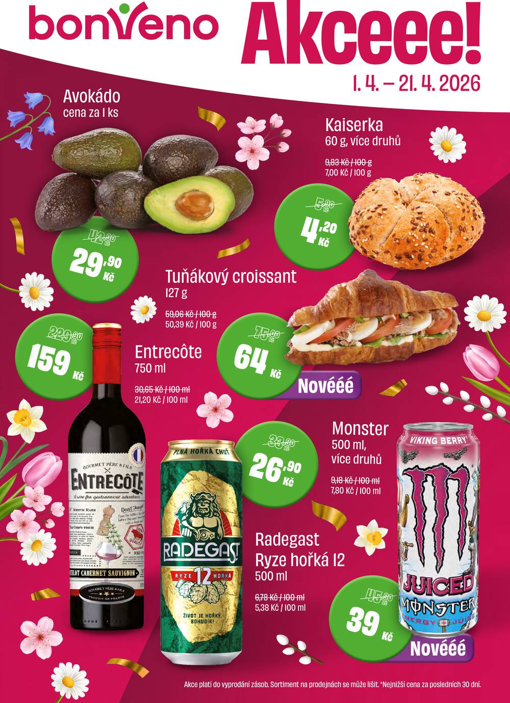 Leták BonVeno  - BonVeno  od 1.4. do 21.4.2026 - strana 1