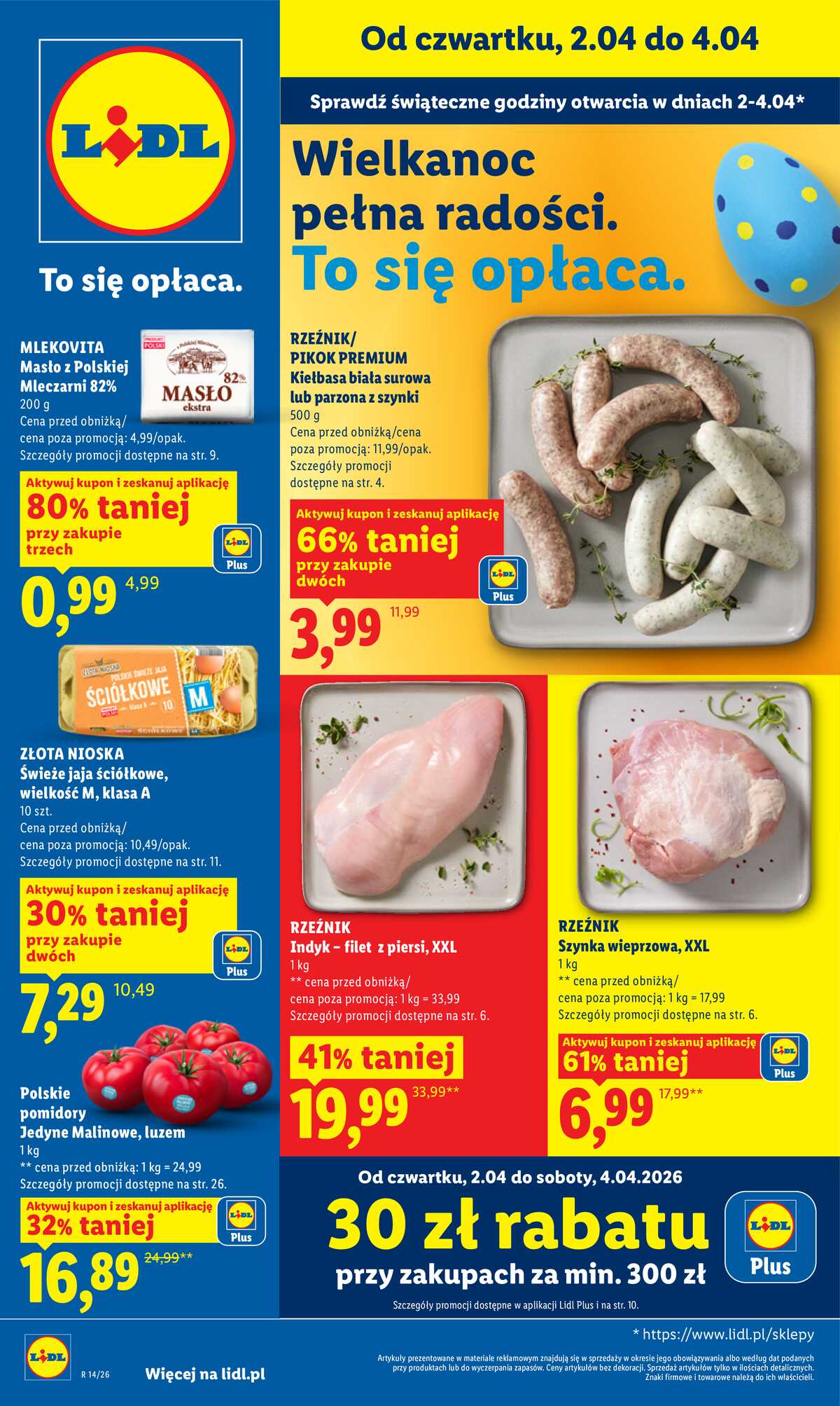 Leták Lidl Polsko 2.4.-4.4.2026 - Zpravodaj platný od 2.04 do 4.04 strana 1