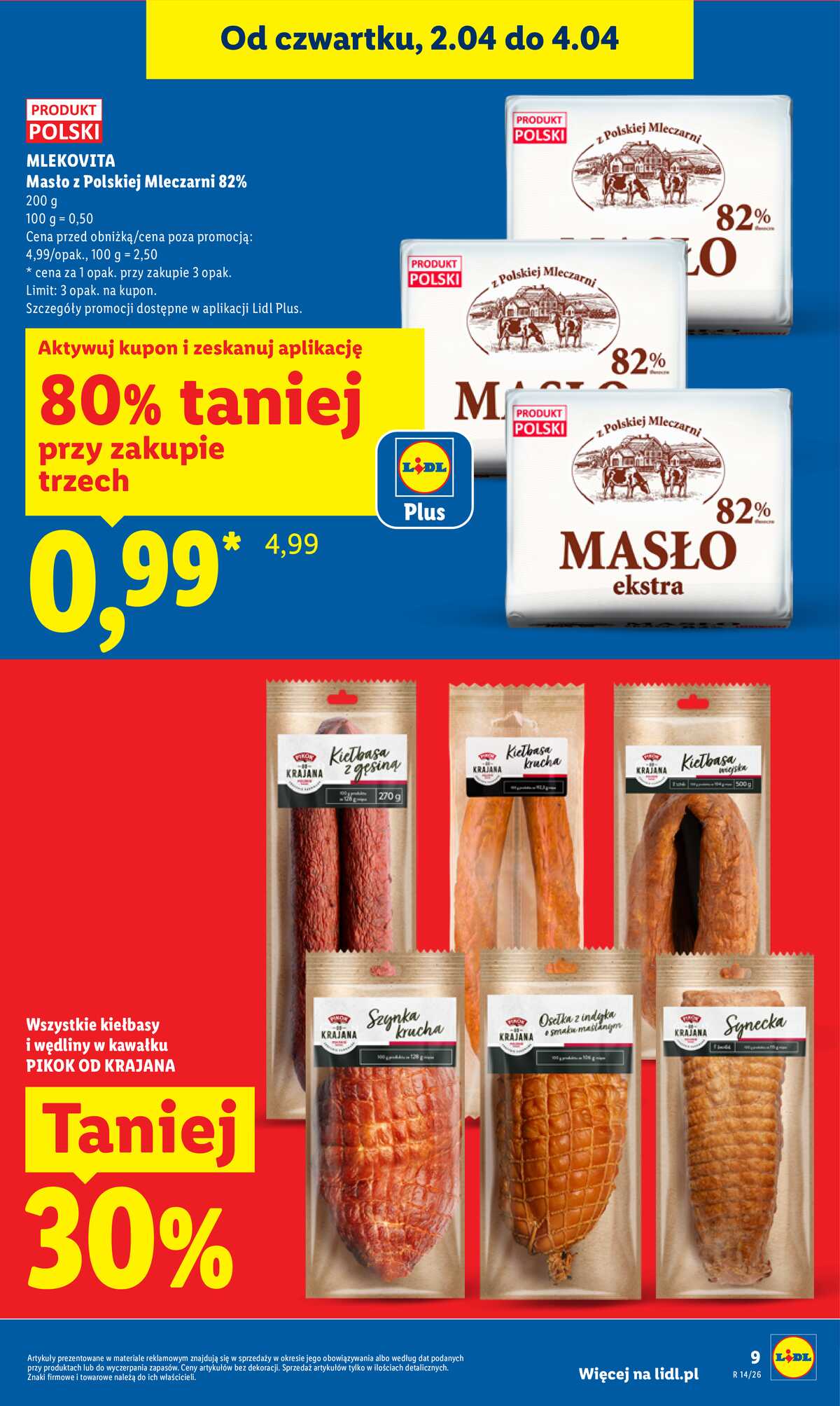 Leták Lidl Polsko 2.4.-4.4.2026 - Zpravodaj platný od 2.04 do 4.04 strana 9