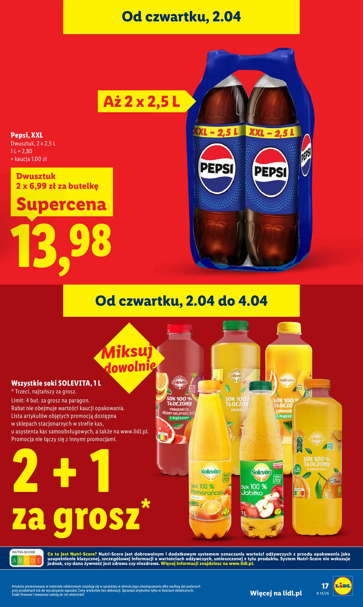 Leták Lidl Polsko 2.4.-4.4.2026 - Zpravodaj platný od 2.04 do 4.04 strana 17