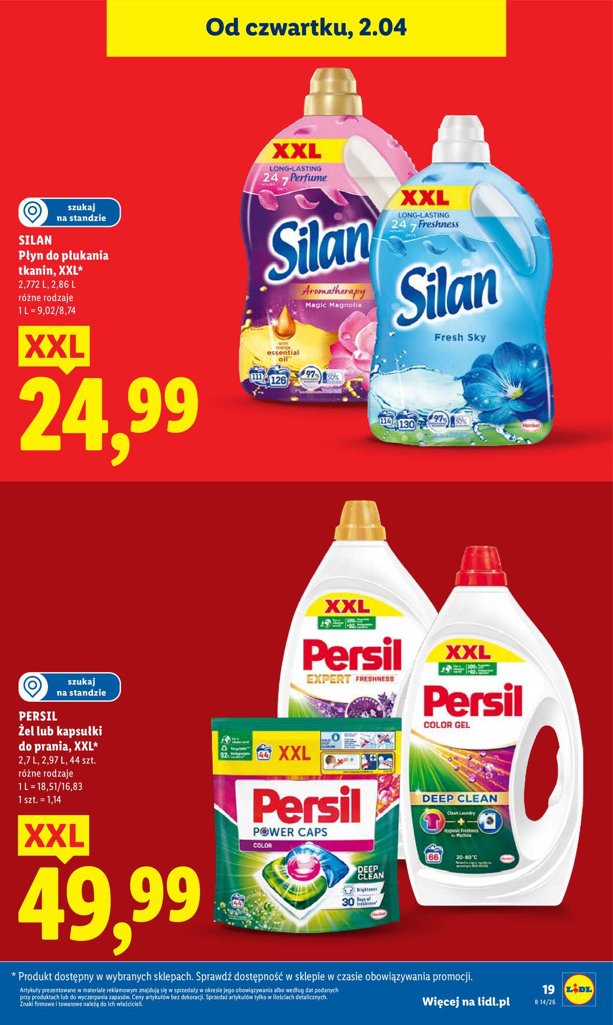 Leták Lidl Polsko 2.4.-4.4.2026 - Zpravodaj platný od 2.04 do 4.04 strana 19