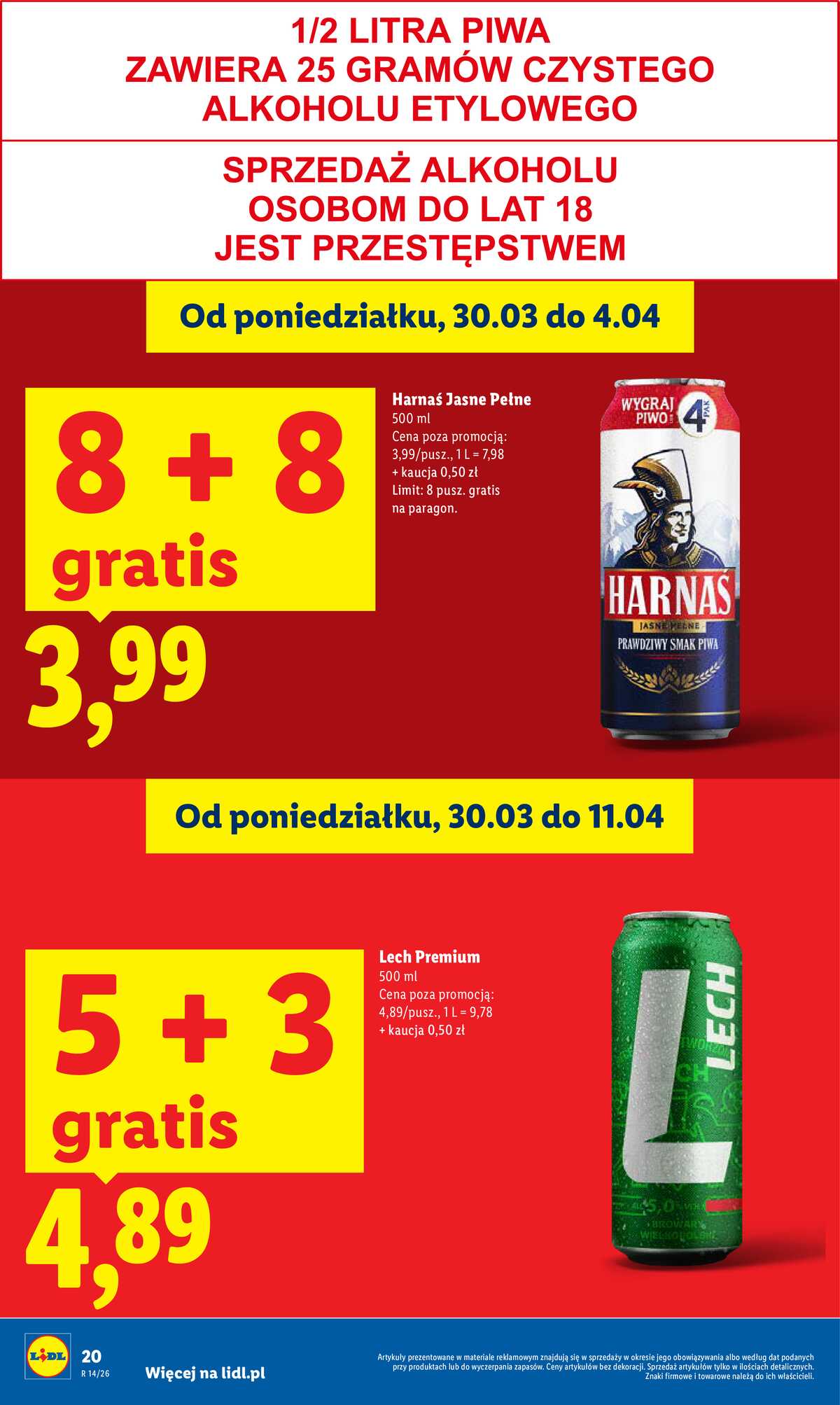 Leták Lidl Polsko 2.4.-4.4.2026 - Zpravodaj platný od 2.04 do 4.04 strana 20