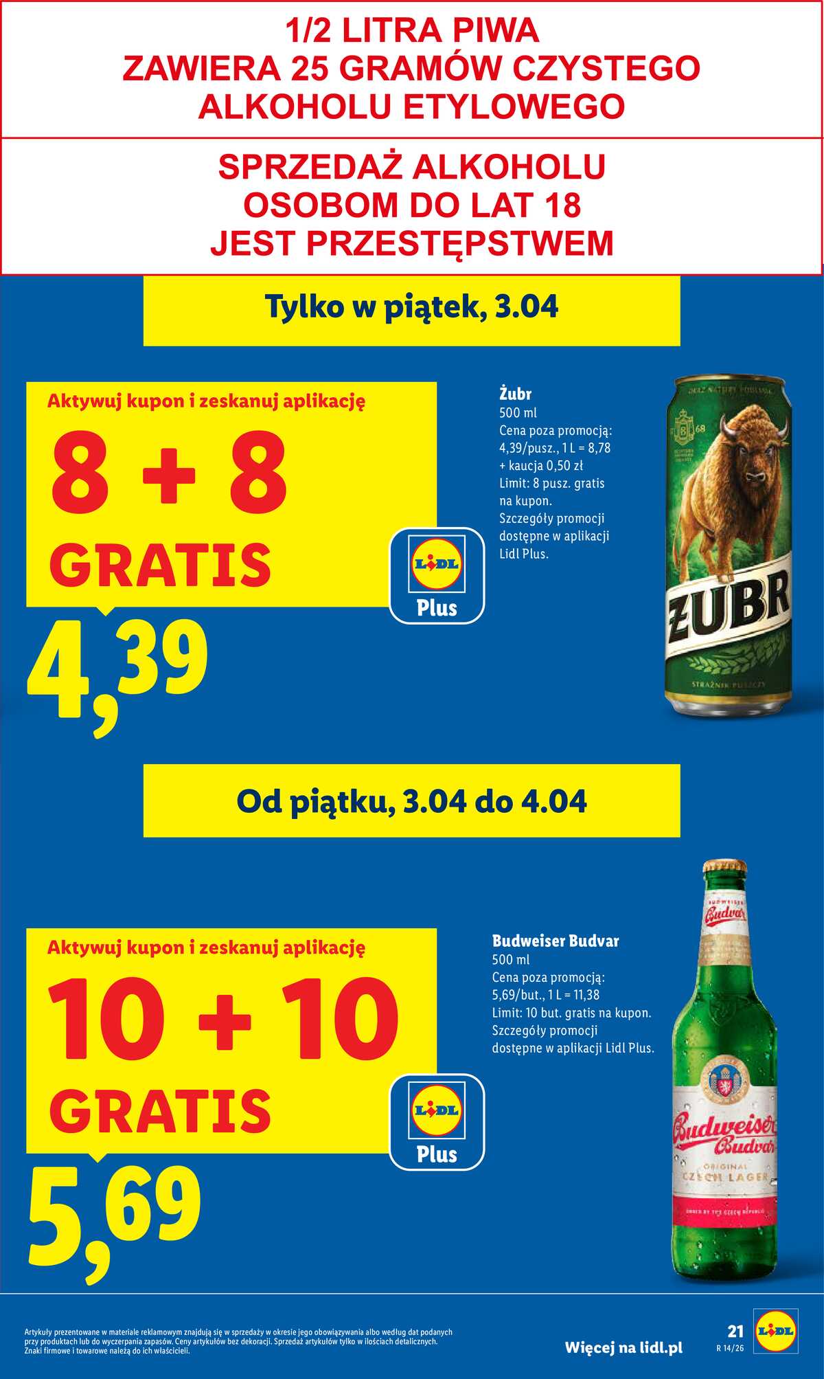 Leták Lidl Polsko 2.4.-4.4.2026 - Zpravodaj platný od 2.04 do 4.04 strana 21