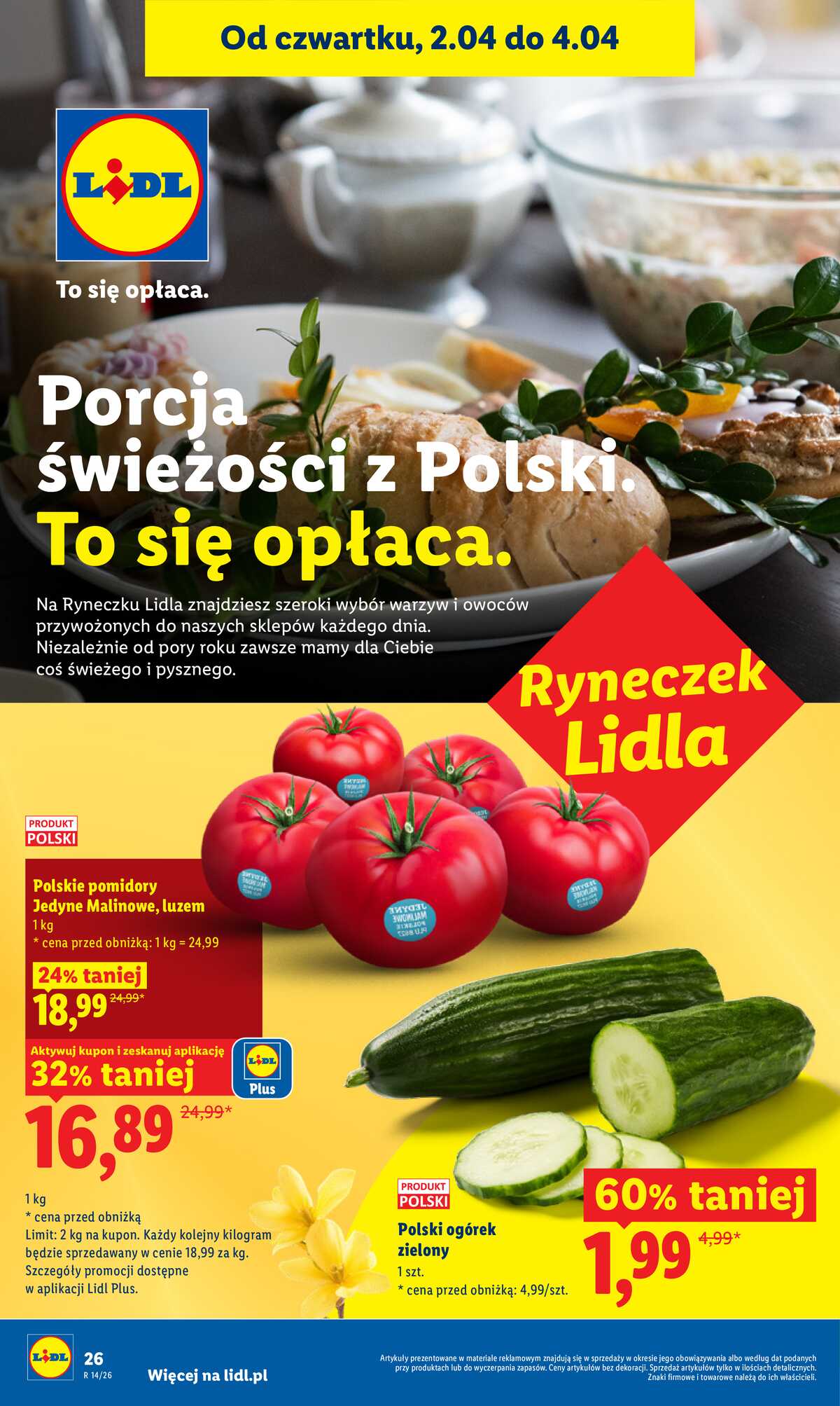Leták Lidl Polsko 2.4.-4.4.2026 - Zpravodaj platný od 2.04 do 4.04 strana 26