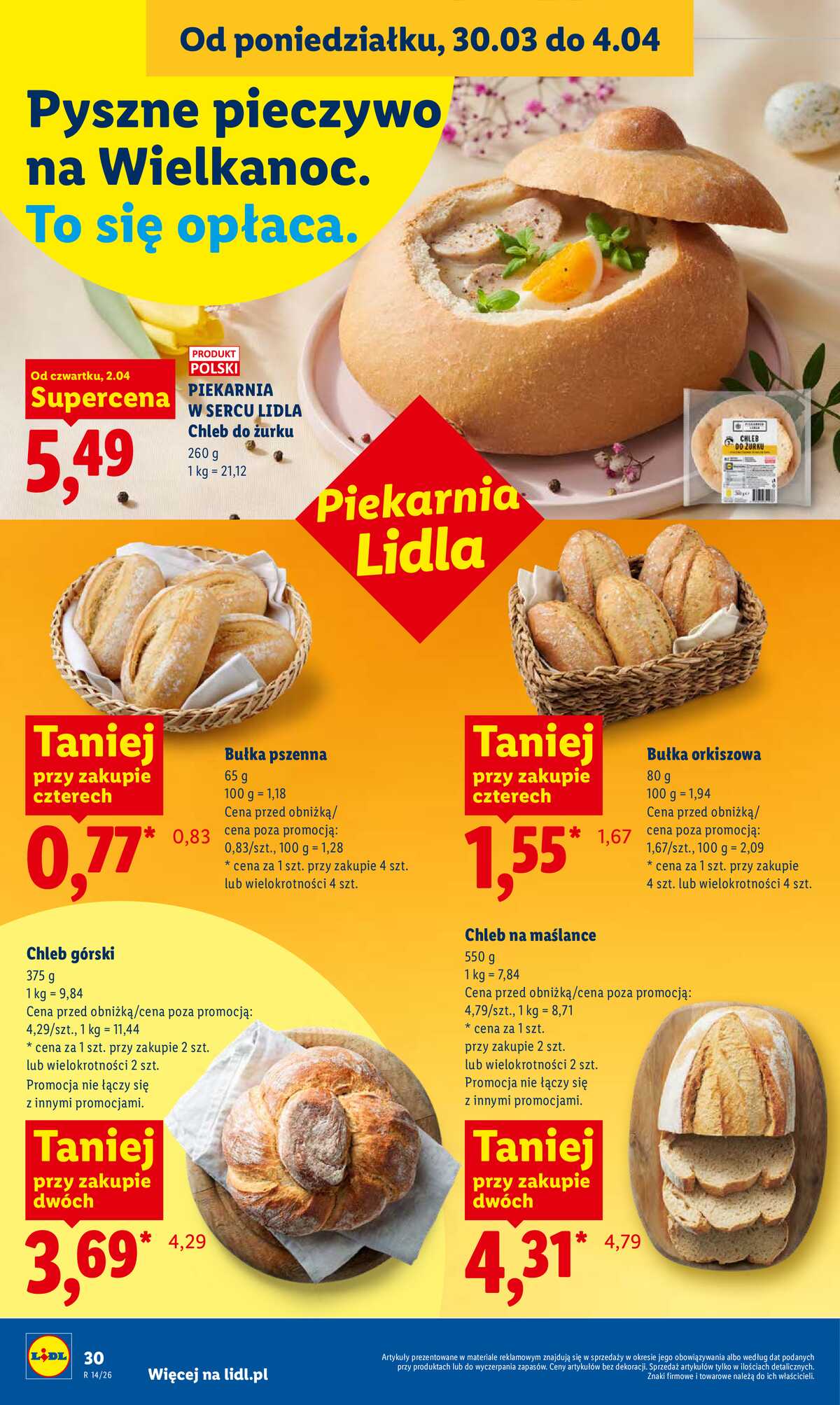 Leták Lidl Polsko 2.4.-4.4.2026 - Zpravodaj platný od 2.04 do 4.04 strana 30